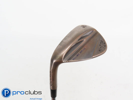 Left Handed TaylorMade Milled Grind HI-TOE 3 56*(10*) Wedge - KBS Wedge #418649