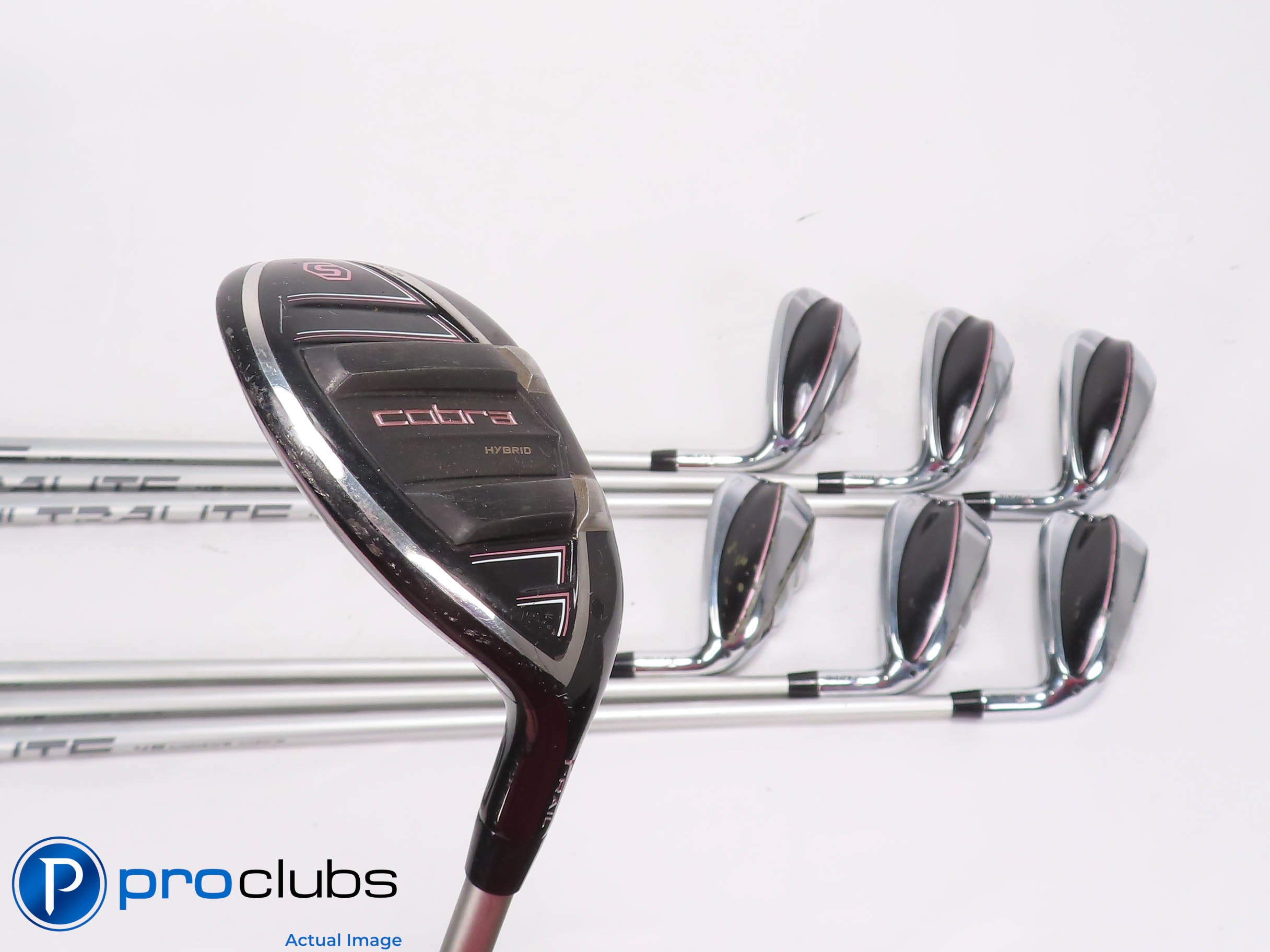 Ladies COBRA '23 T-Rail 5H,6-PW,GW Hybrid IRON SET - Cobra 45 Ladies Flex 457512
