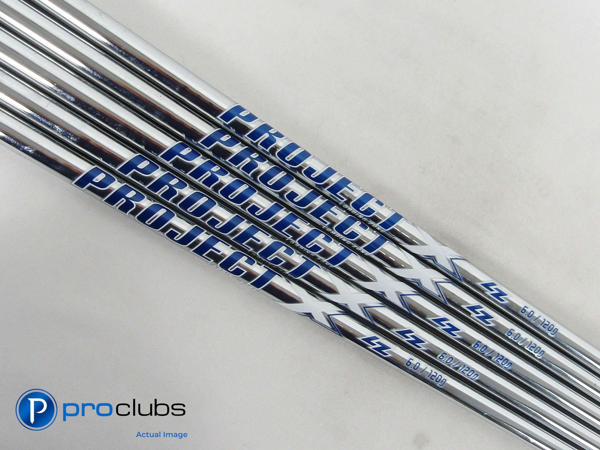 5pc Project X LZ 6.0 120 Stiff Flex Steel Iron Shafts (7-PW, W) .355" #461608