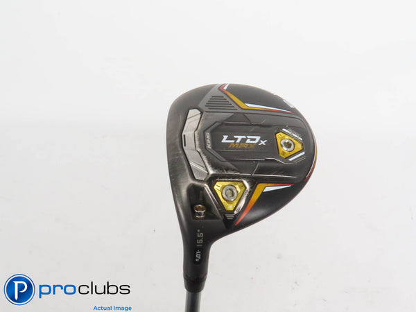 Left Handed Cobra LTDx MAX 15.5* 3 WOOD Blk/Gld - Helium 49g Senior Fl