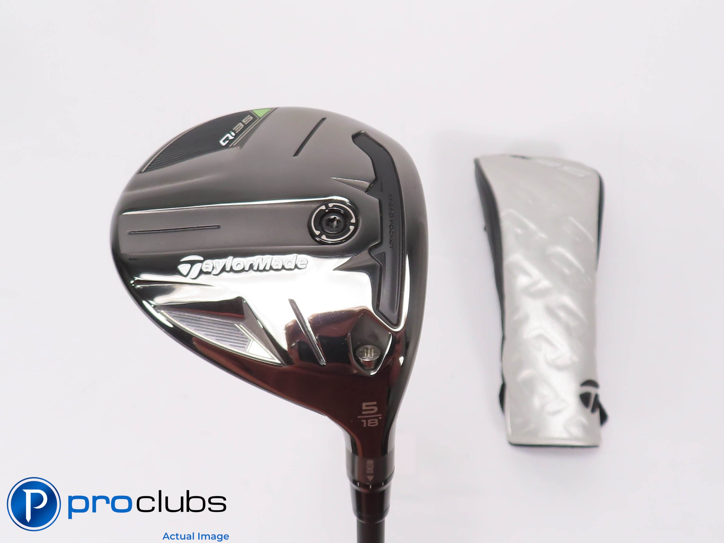 Mint! TaylorMade Qi35 18* 5 Wood w/HC - Ventus Blue FW 5-R Regular Flex #462468