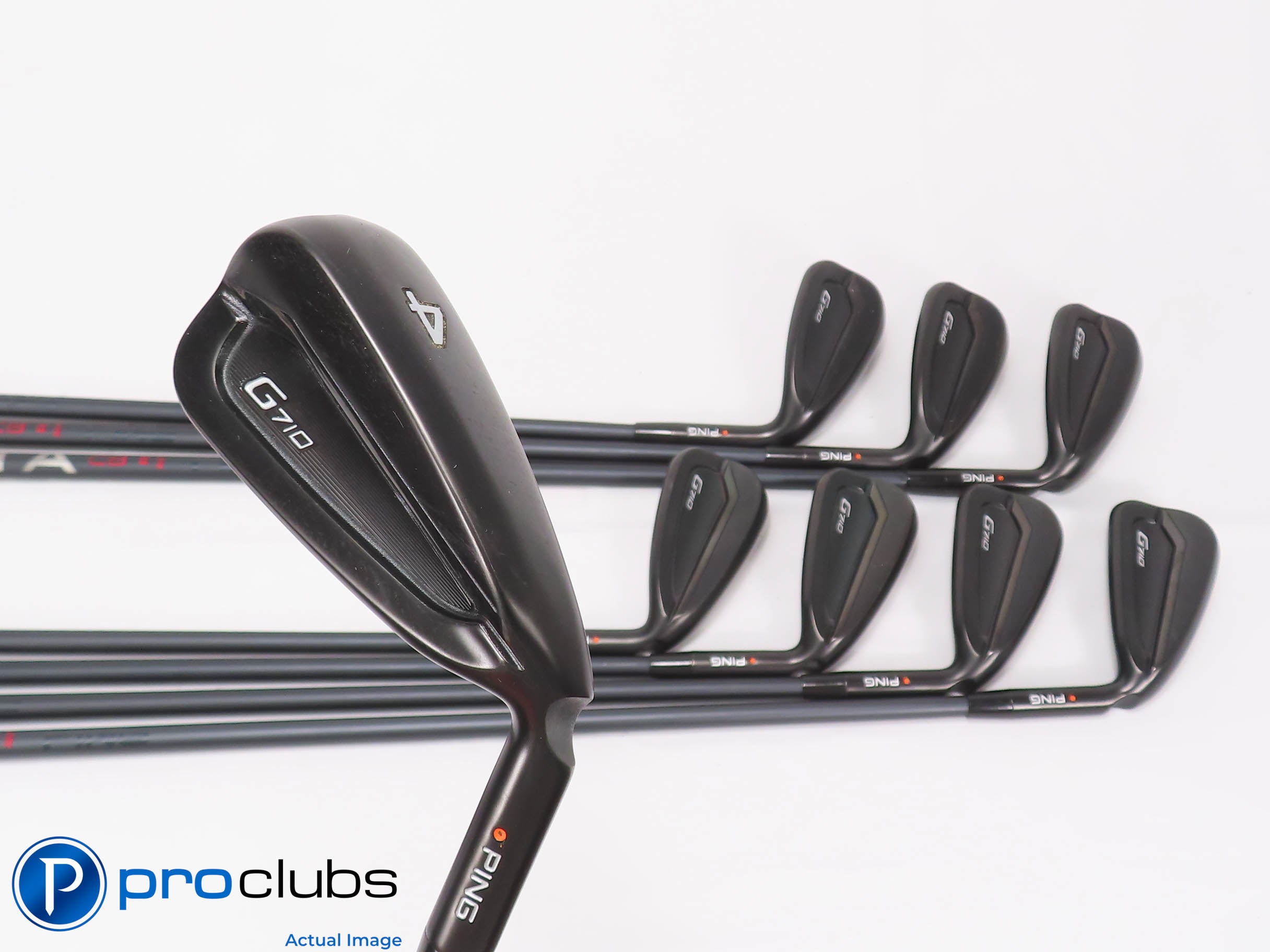 Nice Ping G710 Stealth 4-PW,UW IRON SET Orange Dot Regular Flex Graphite 461653