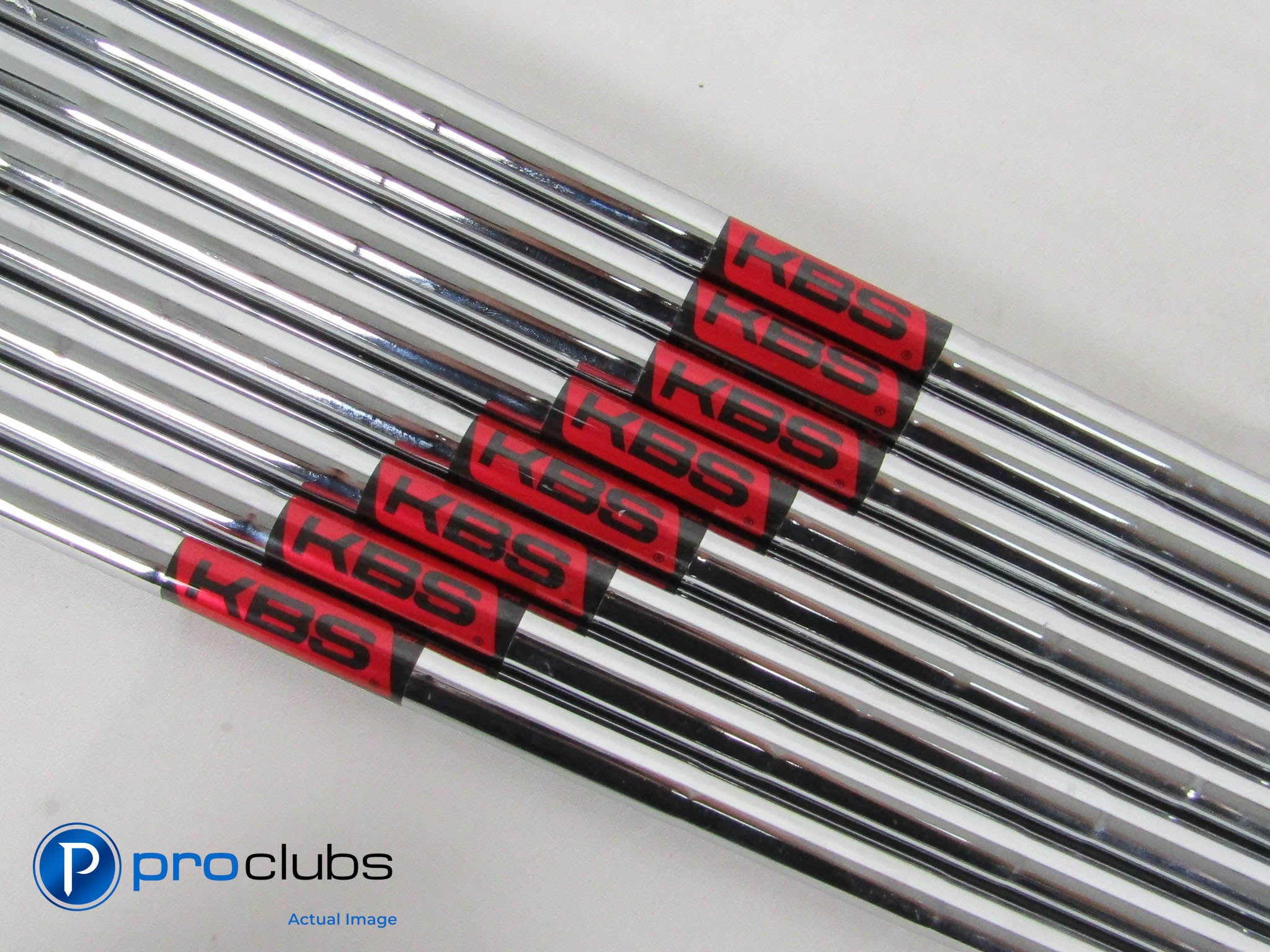 KBS TOUR 130 X-Flex Steel Iron Shaft Set (4-PW, W) .355" Tip #461612