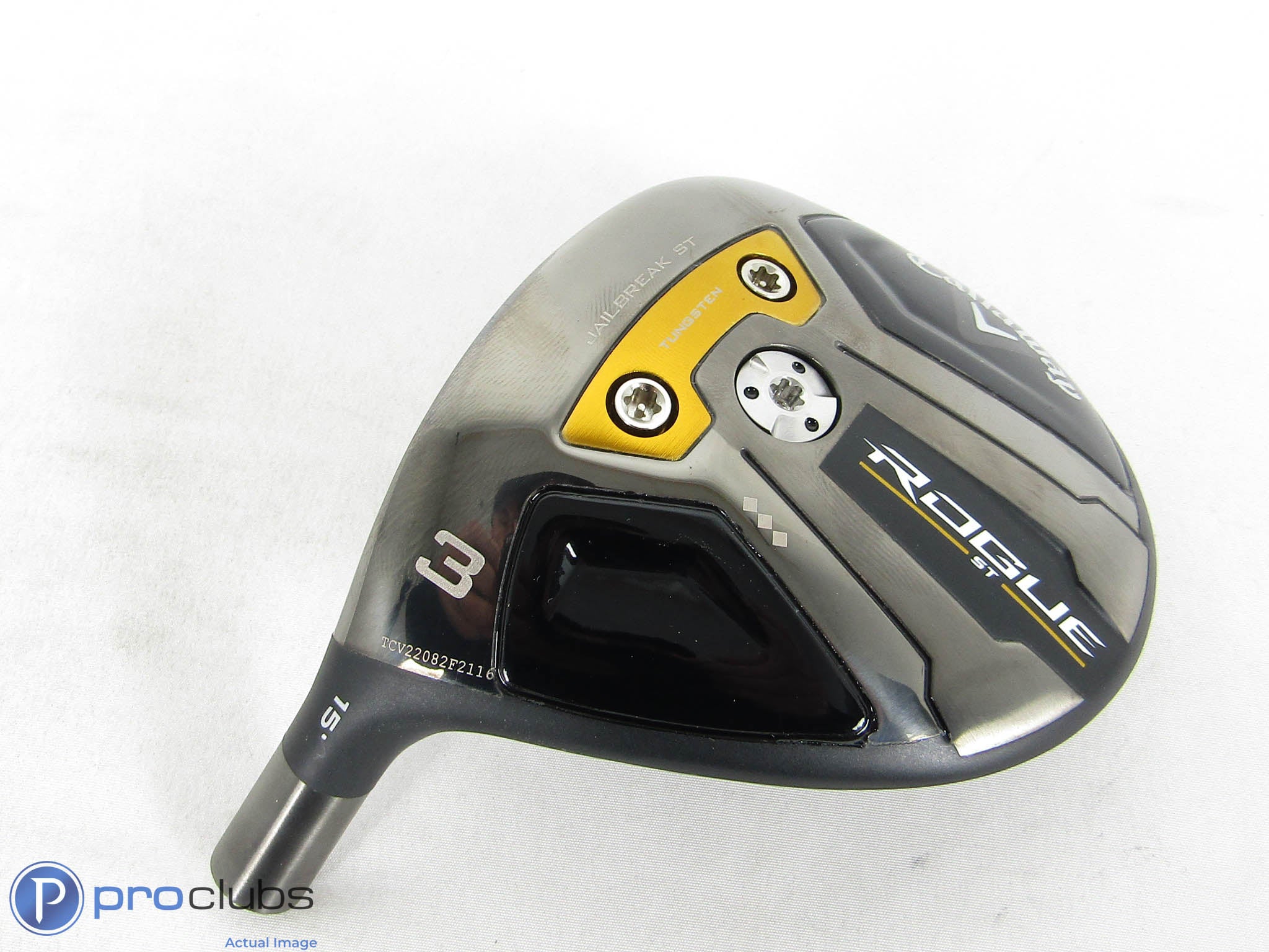 LH Tour Issue! Callaway Rogue ST Triple Diamond 15* 3 Wood - Head Only - 462813