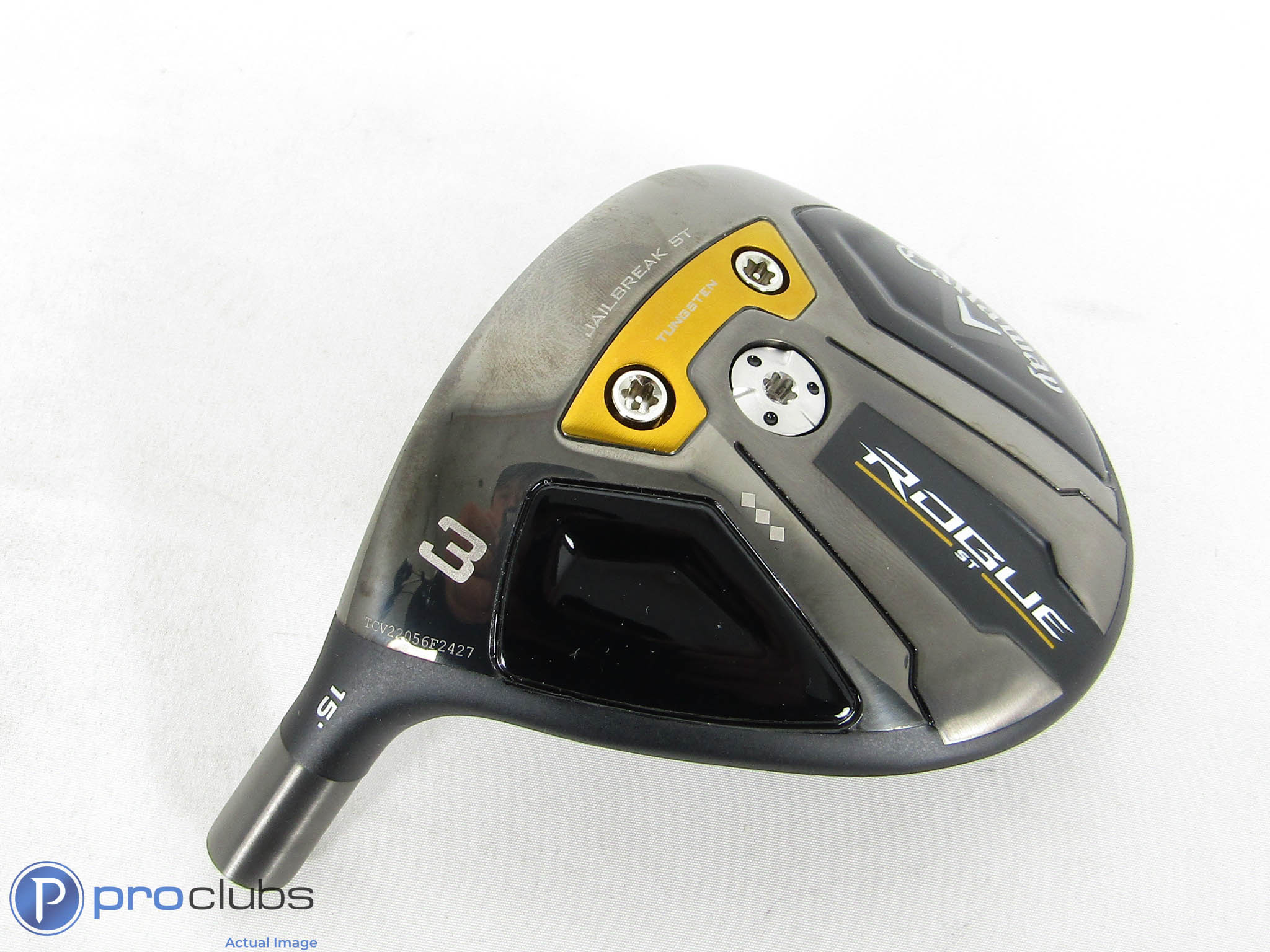 LH Tour Issue! Callaway Rogue ST Triple Diamond 15* 3 Wood - Head Only - 462812