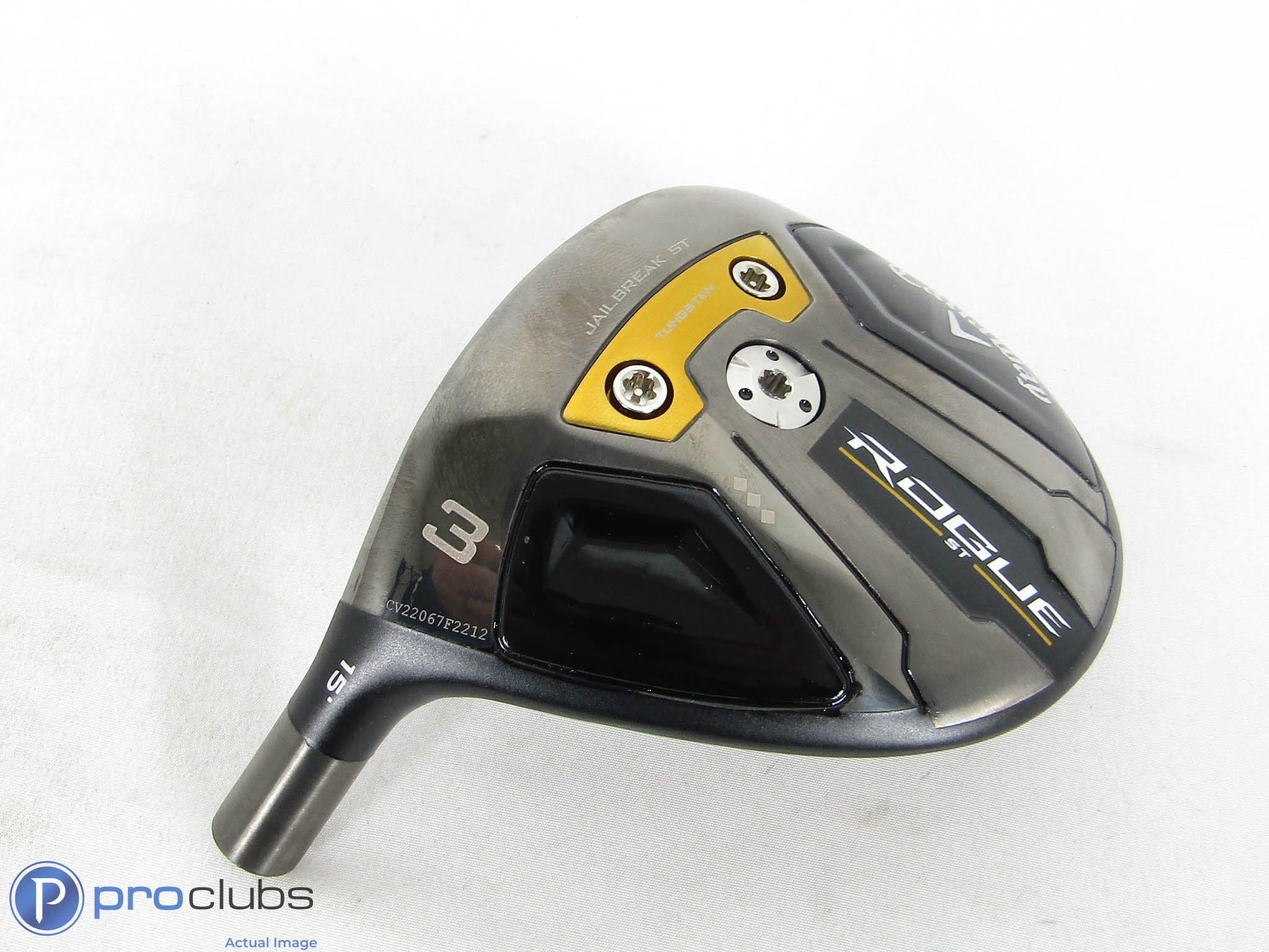 LH Tour Issue! Callaway Rogue ST Triple Diamond 15* 3 Wood - Head Only - 462811