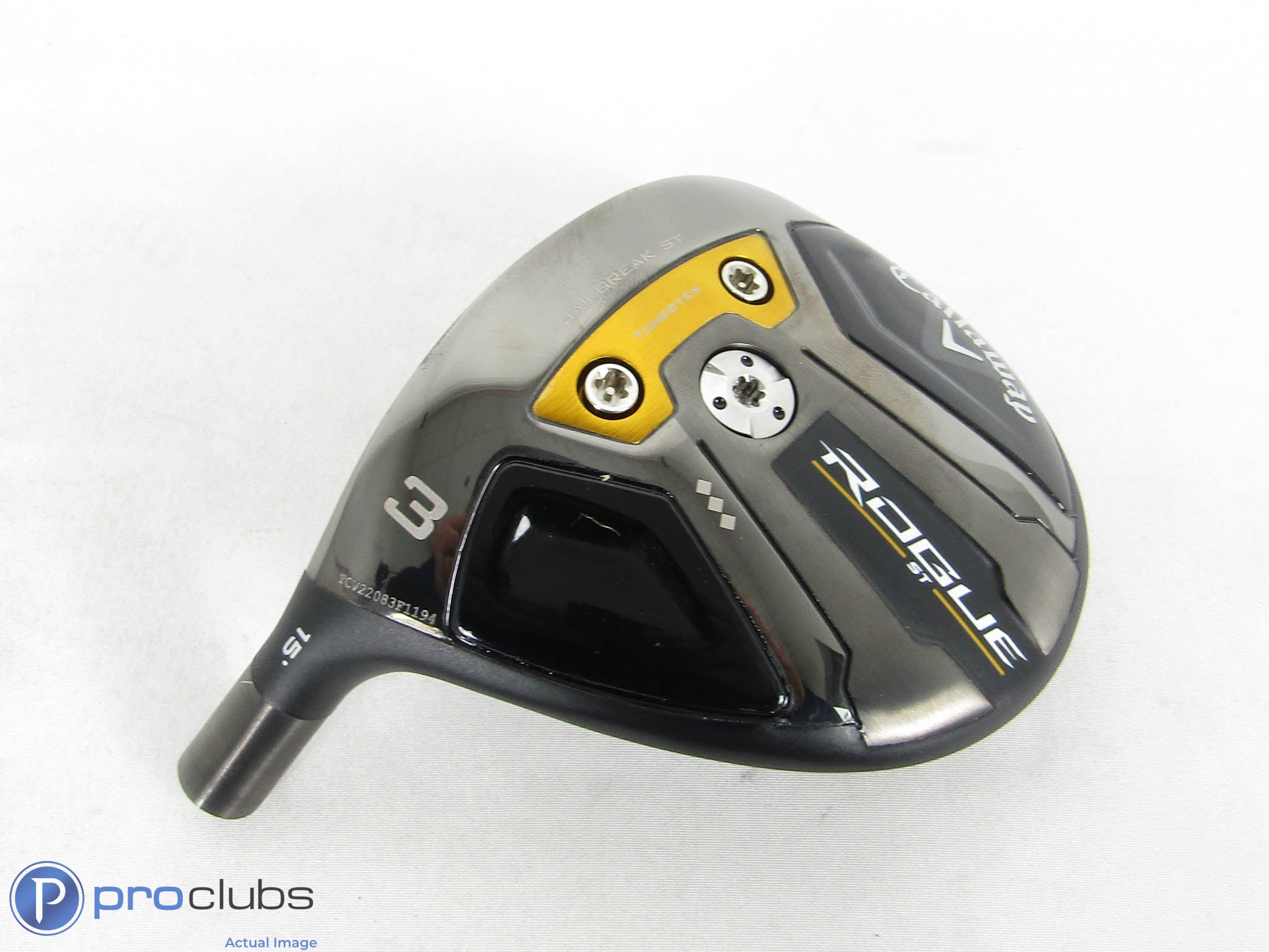 LH Tour Issue! Callaway Rogue ST Triple Diamond 15* 3 Wood - Head Only - 462814