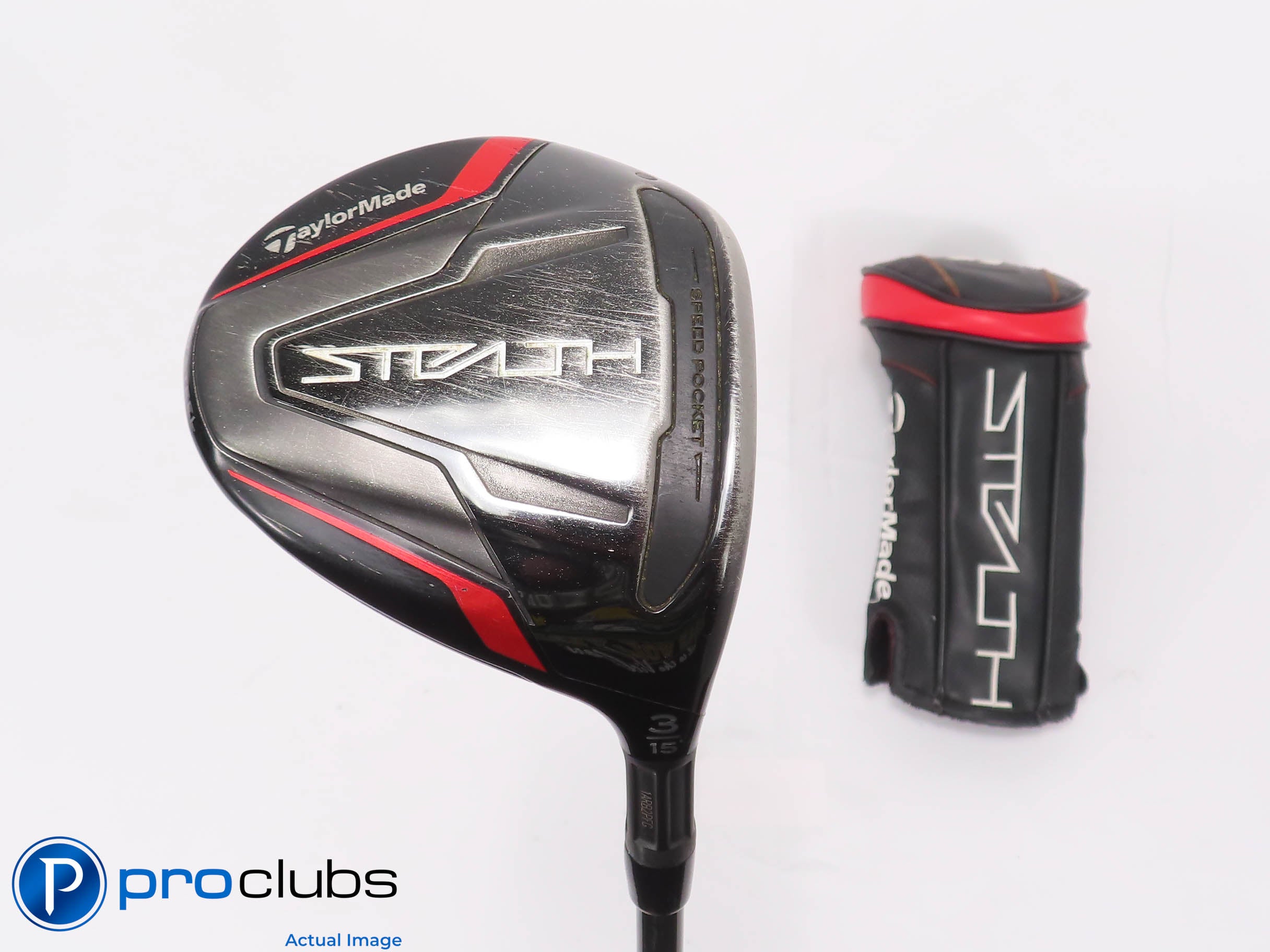 TaylorMade Stealth 15* 3 Wood w/HC - Mitsubishi C6 Blue 70g Extra Stiff #462470