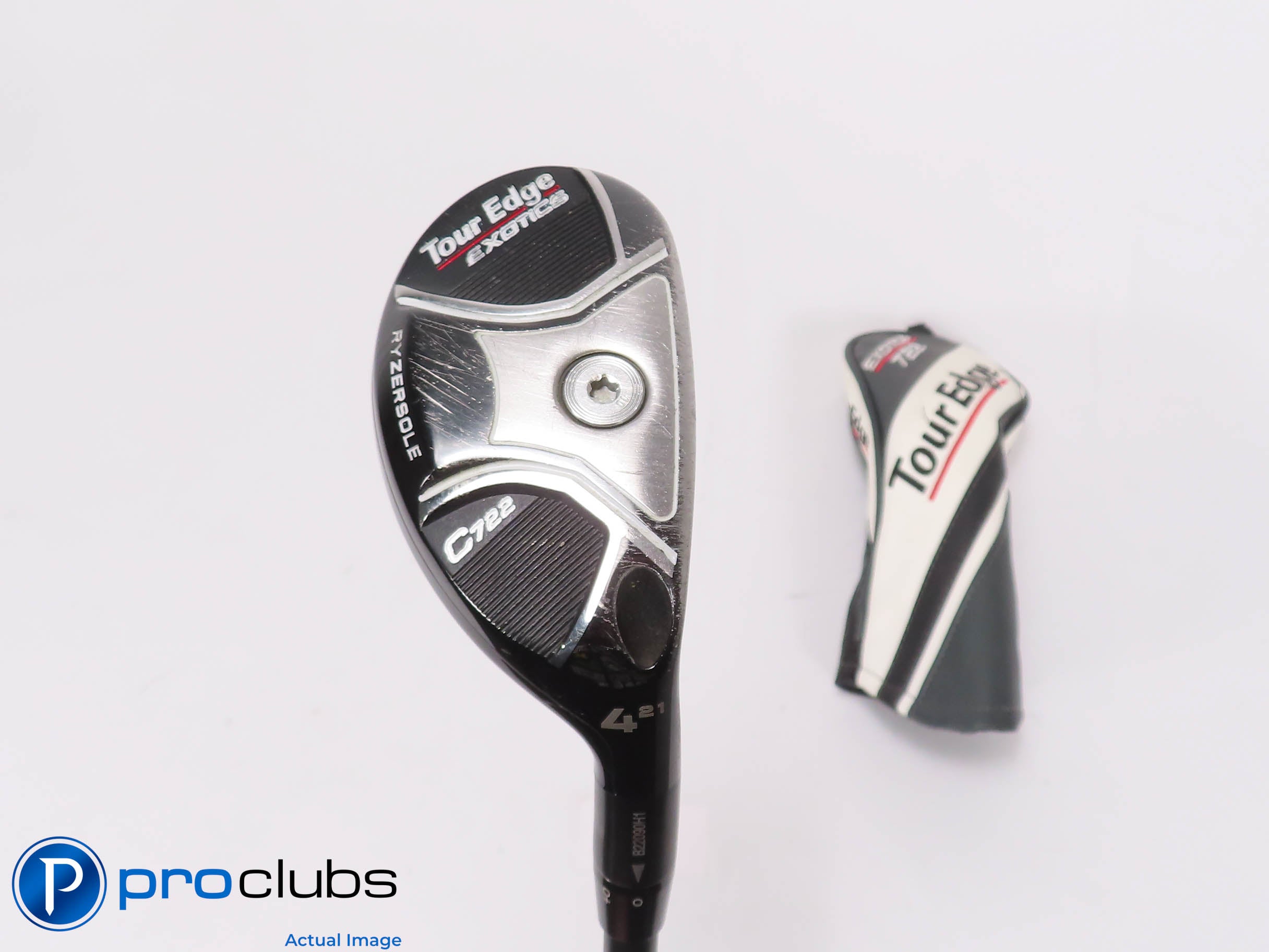 Tour Edge Exotics C722 21* 4 HYBRID w/Cover - KBS PGI 70 Regular+ Flex 462407