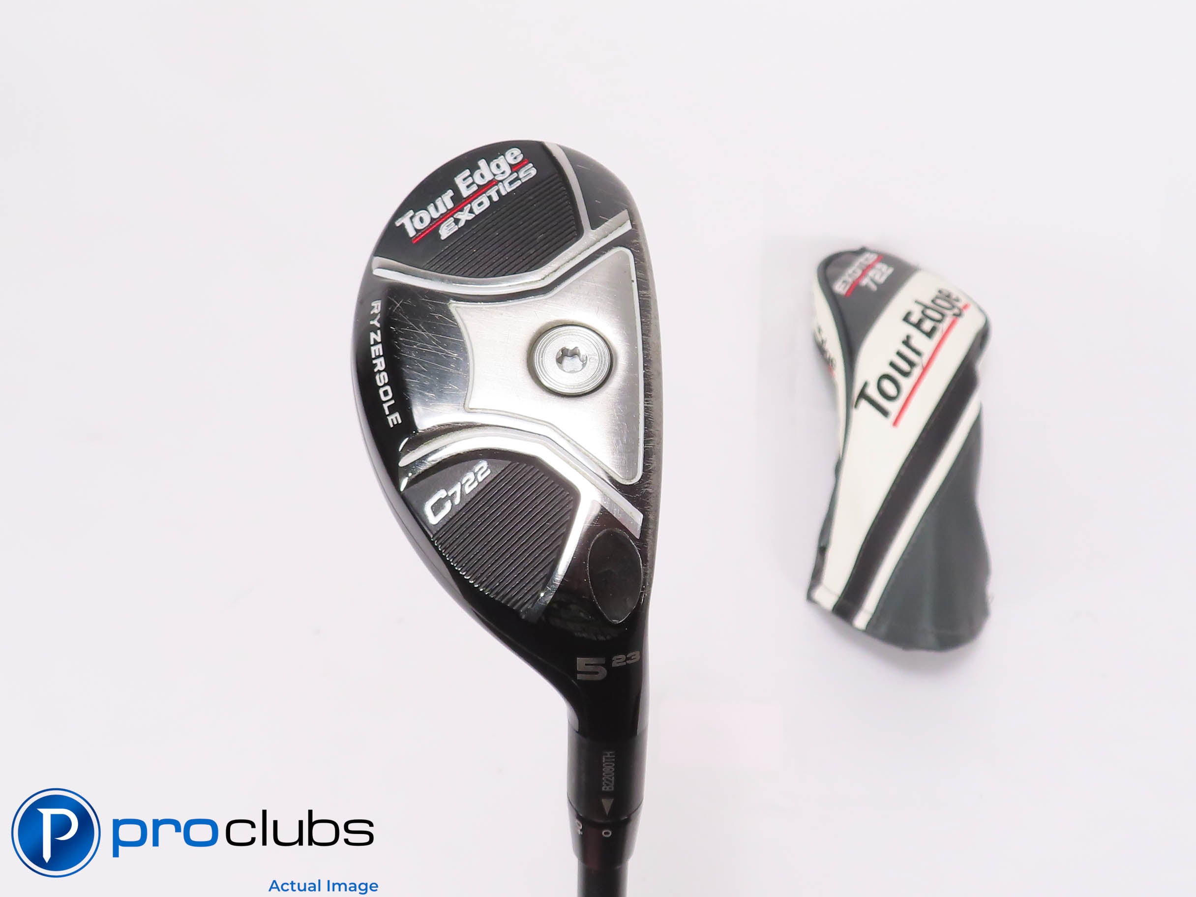 Tour Edge Exotics C722 23* 5 HYBRID w/Cover - KBS PGI 70 Regular+ Flex 462391
