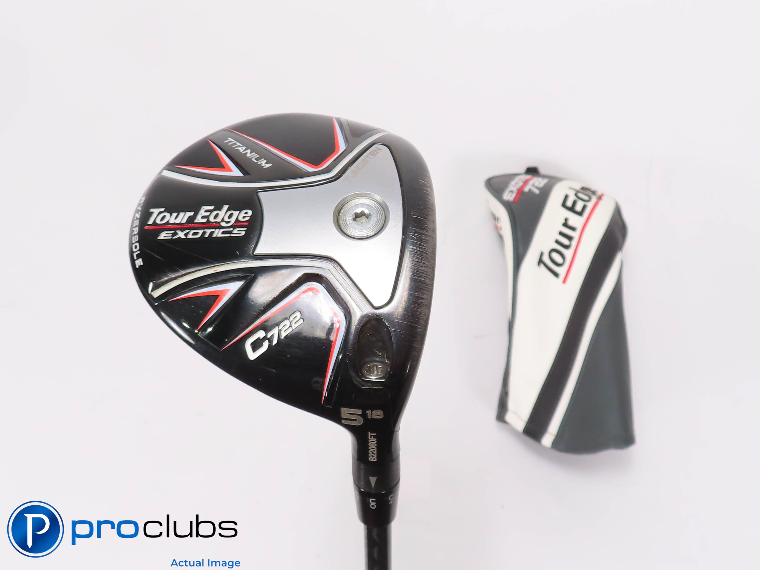 Tour Edge Exotics C722 18* 5 WOOD w/Cover - C6 Blue 50 Stiff Flex 462383