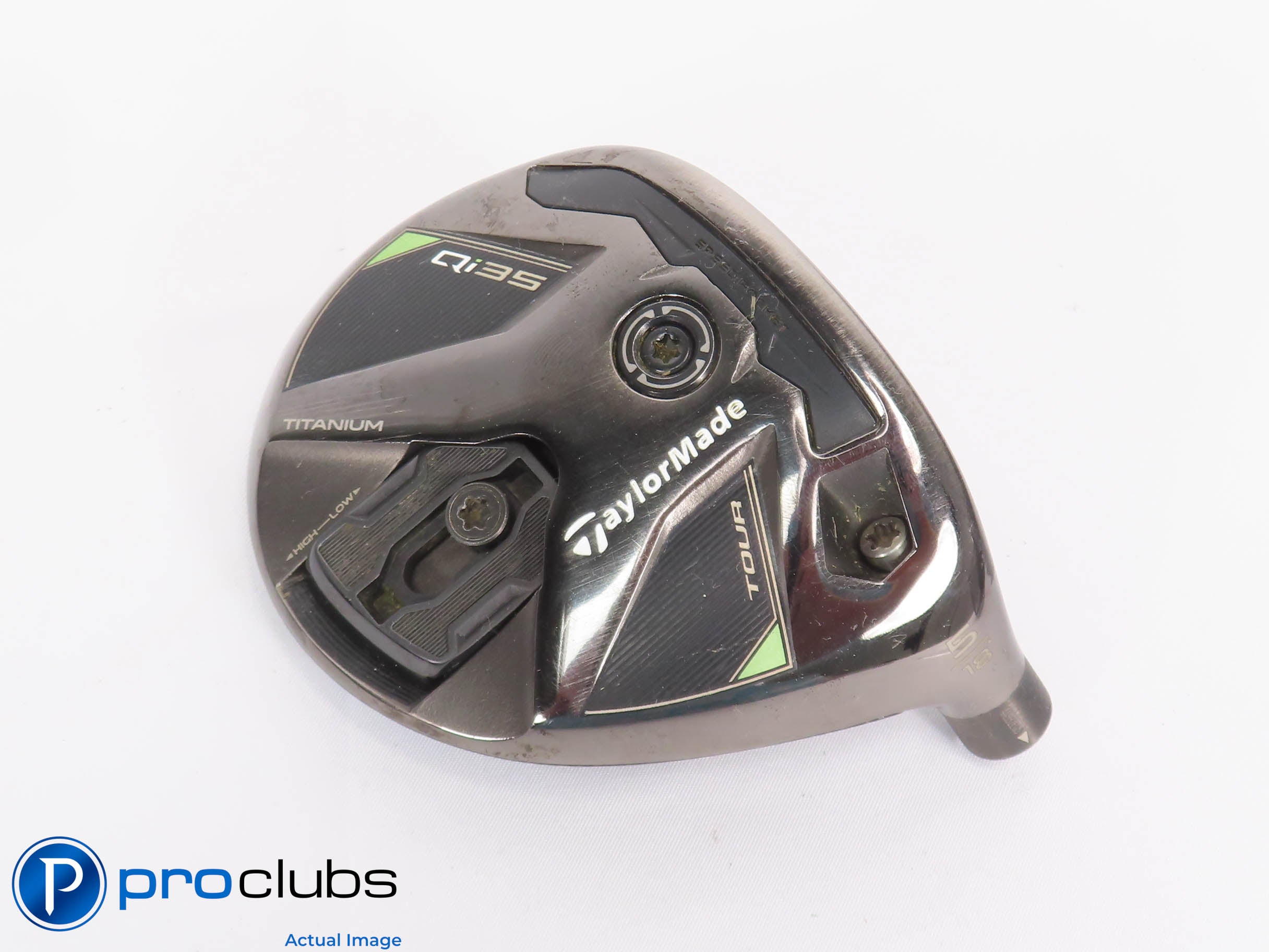Nice TaylorMade Qi35 Tour Titanium 18* 5 Wood HEAD ONLY 459732
