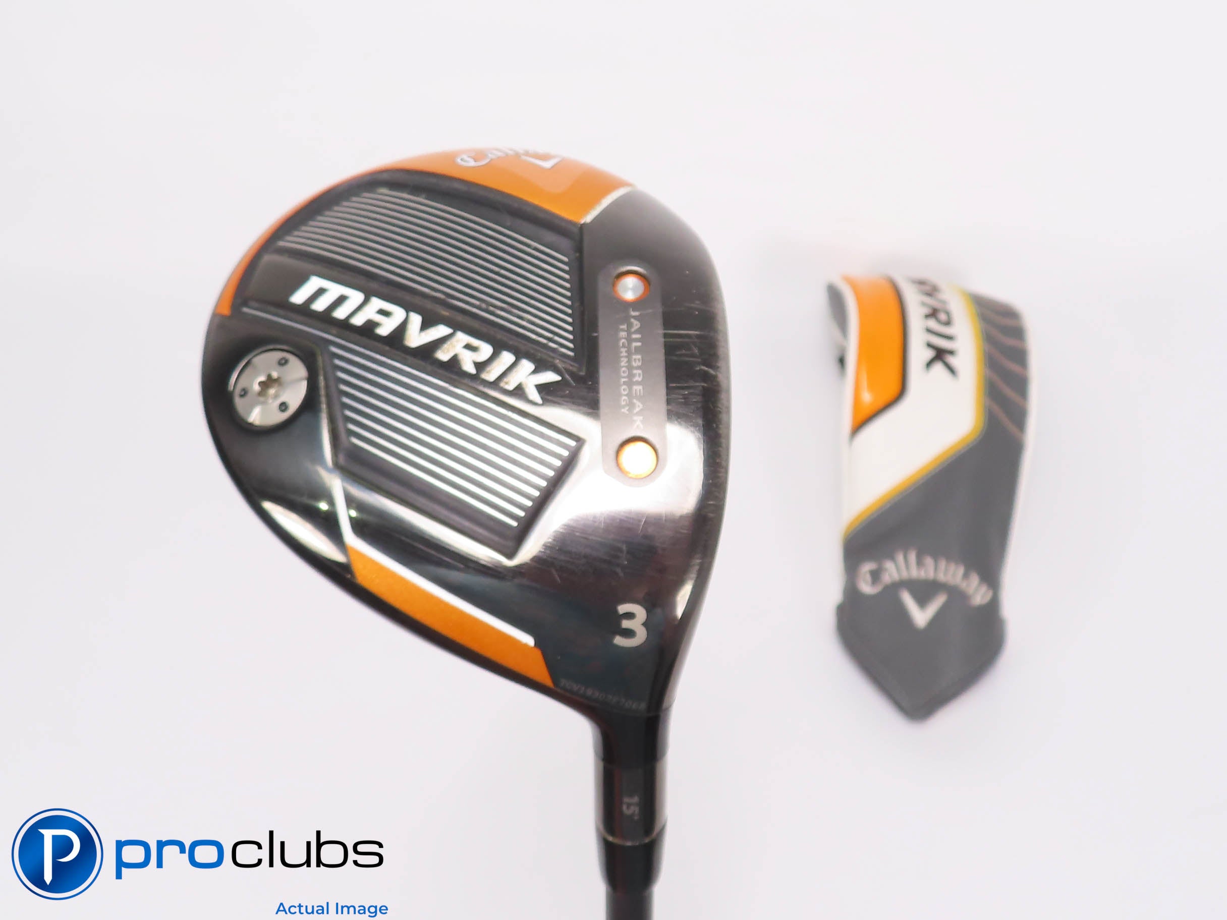 Nice Tour Issue Callaway MAVRIK 15* 3 WOOD w/HC - Rogue 130MSI 80 TX-Flex 459717