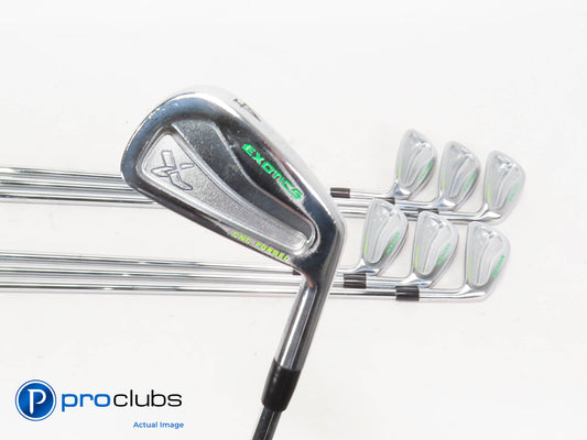 Tour Edge EXOTICS CNC Forged 4-PW IRON SET ProjectX Stiff Flex Steel+1/2" 417682