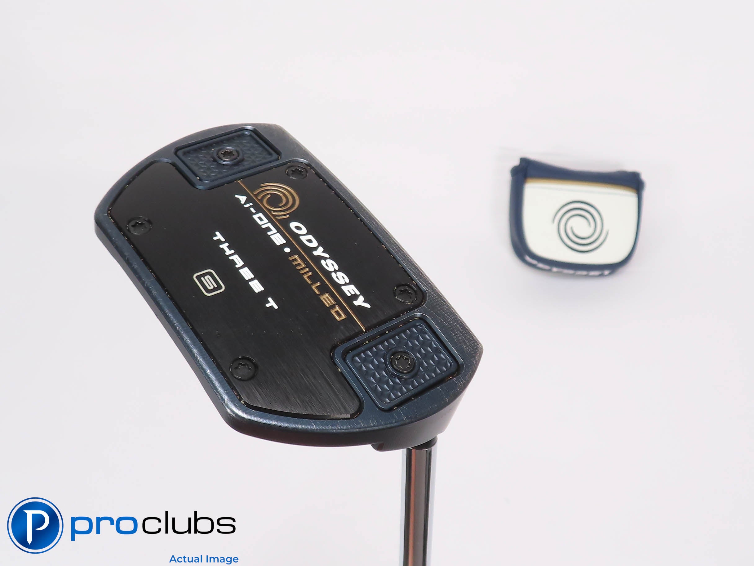 Nice Odyssey Ai-ONE Milled THREE T S 35" PUTTER w/Cover UST ALL-IN Shaft 460168