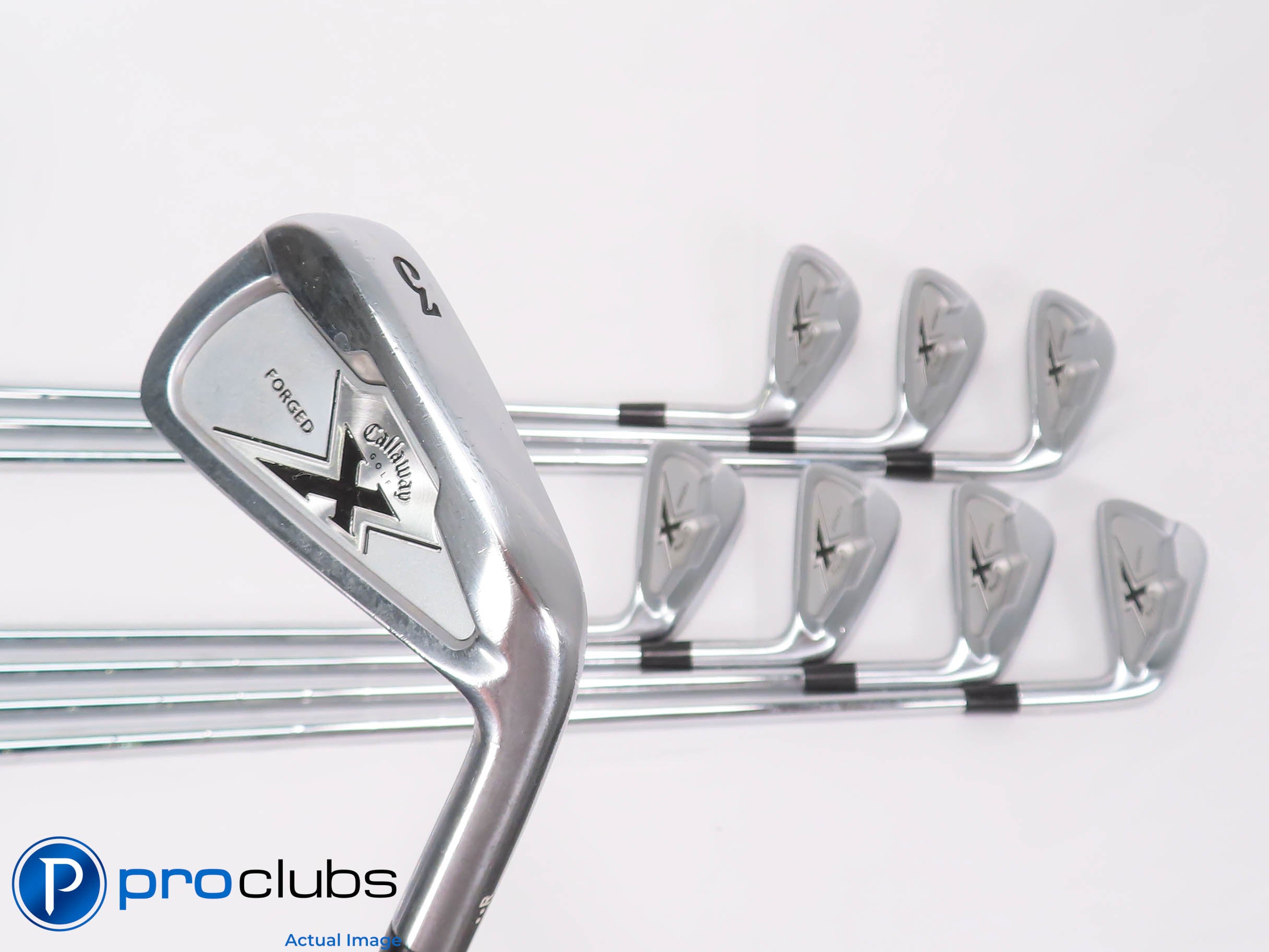 Nice Callaway 2007 X-Forged 3-PW IRON SET - KBS Tour X-Flex Steel +1.5" 459685