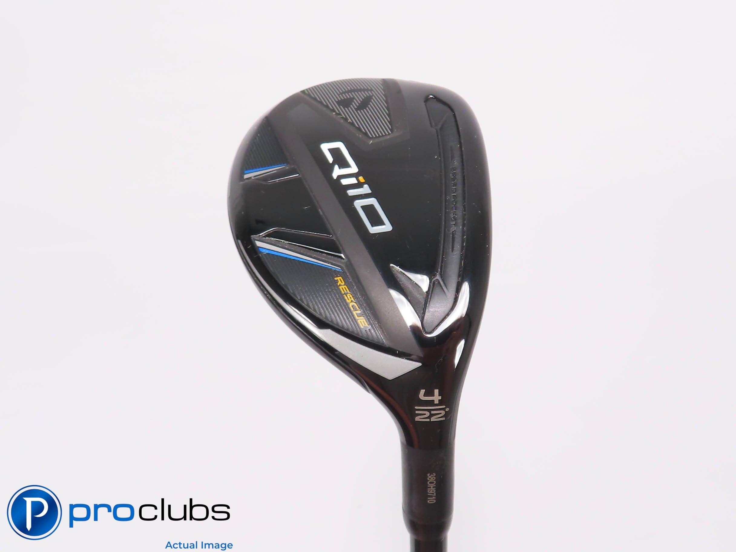 TaylorMade Qi10 Rescue 22* 4 Hybrid - Mitsubishi Tensei Blue 75g Stiff - 459986