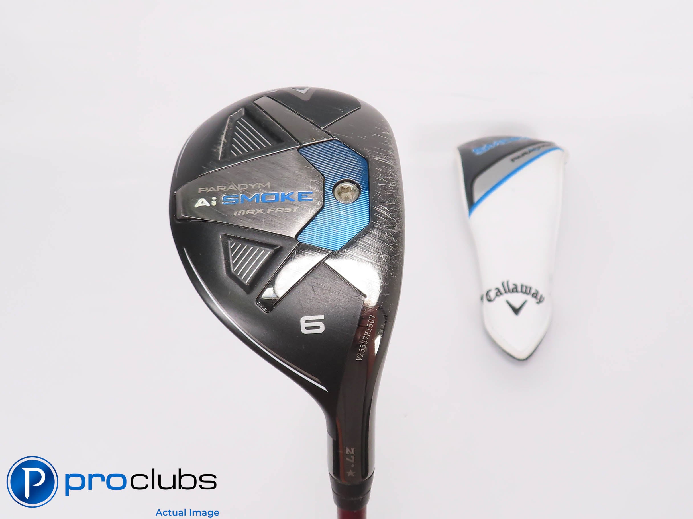 Callaway Ai Smoke MAX FAST 27* 6 Hybrid w/HC - Ventus Red 8X X-Flex #460114