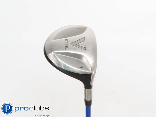 TaylorMade V Steel 15* 3 Wood - Grafalloy ProLaunch Blue 65g Stiff Flex - 417895