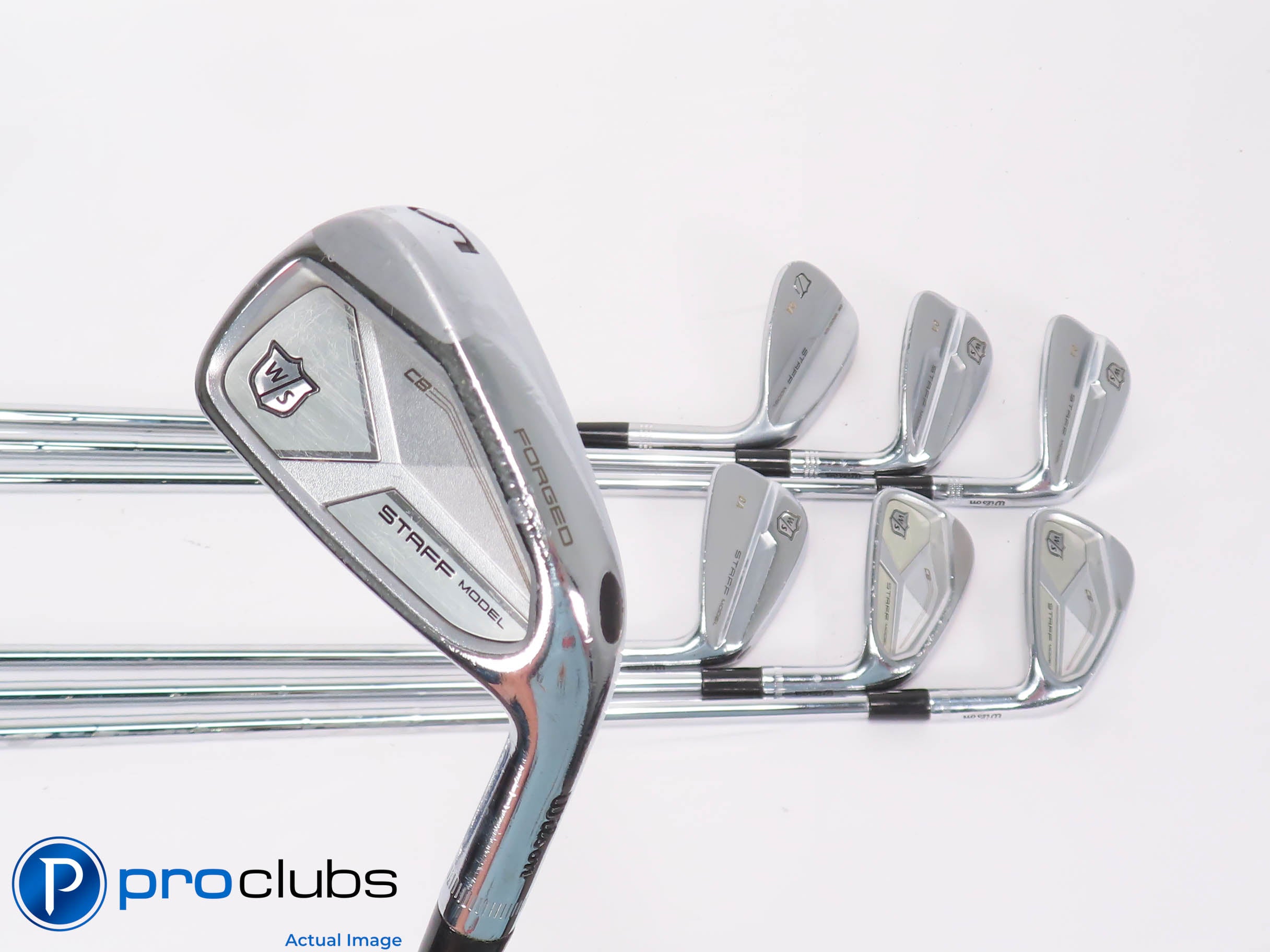 Wilson '21 STAFF MODEL CB 5-PW,50* IRON SET - DG S300 Stiff Flex Steel 459790