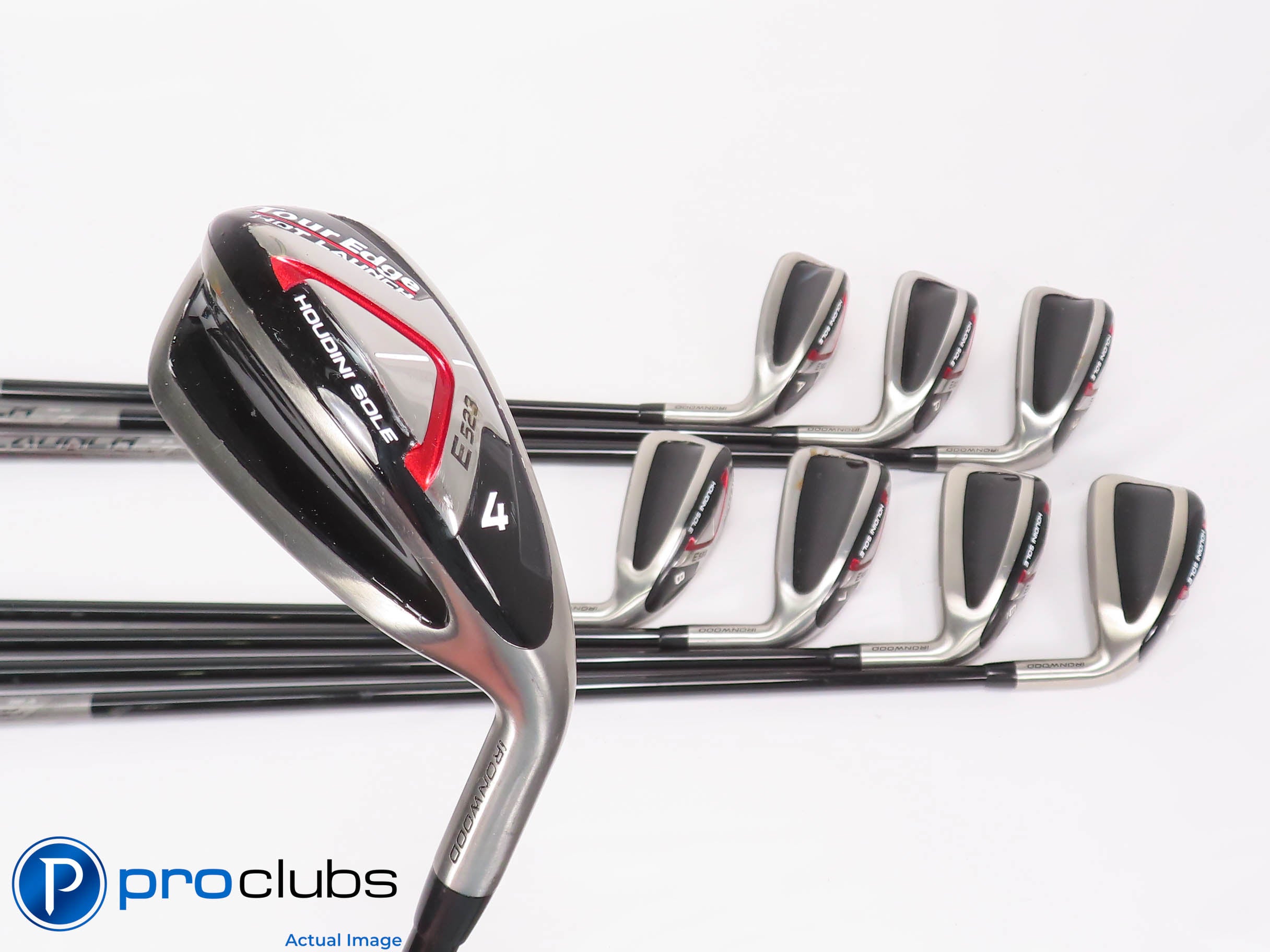 Tour Edge Hot Launch E523 4-PW,AW Hybrid IRON SET - Senior Flex Graphite 459688