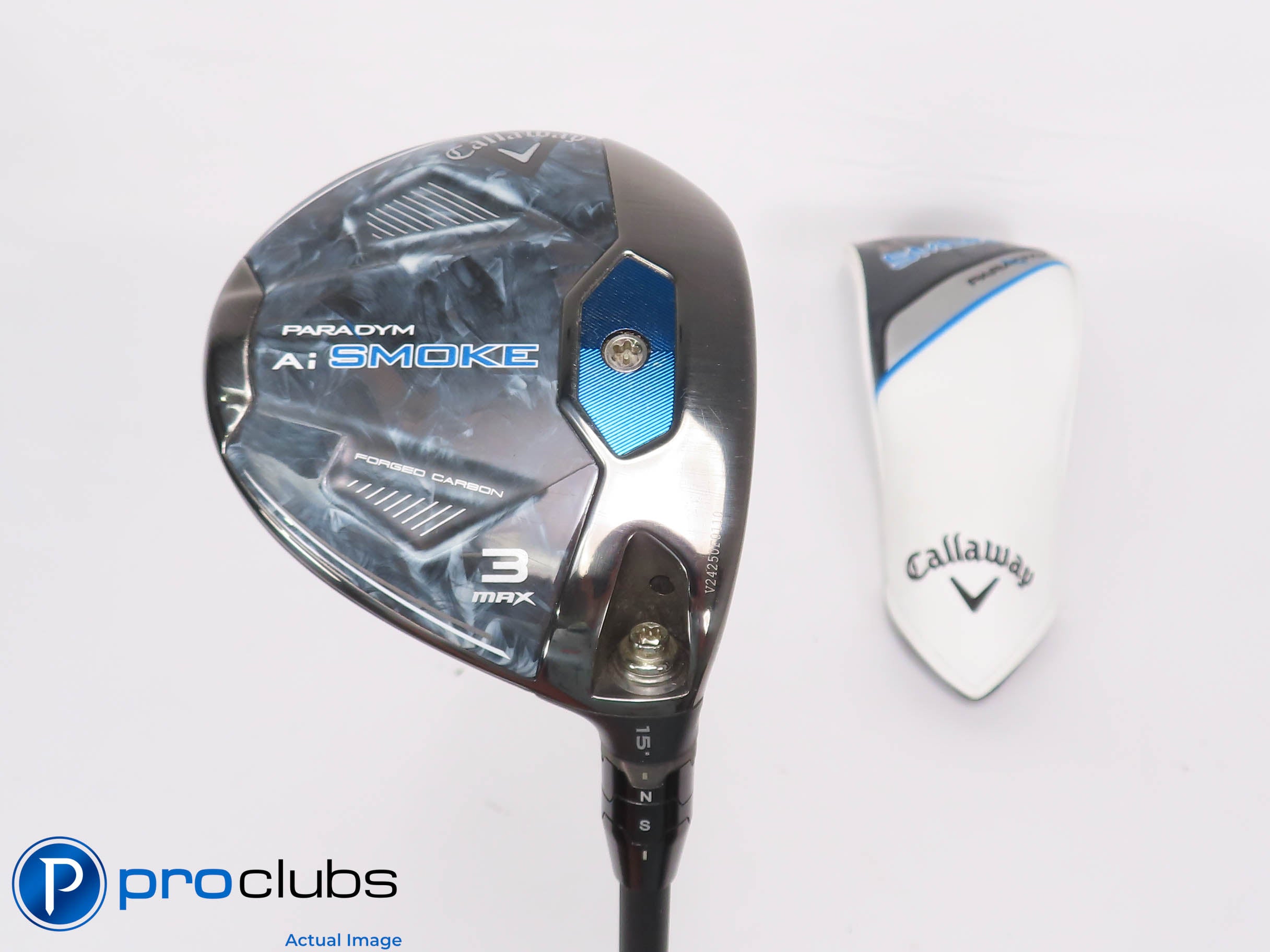 Nice! Callaway Ai Smoke MAX 15* 3 Wood w/ HC - Tensei AV Blue 65g Stiff - 460171