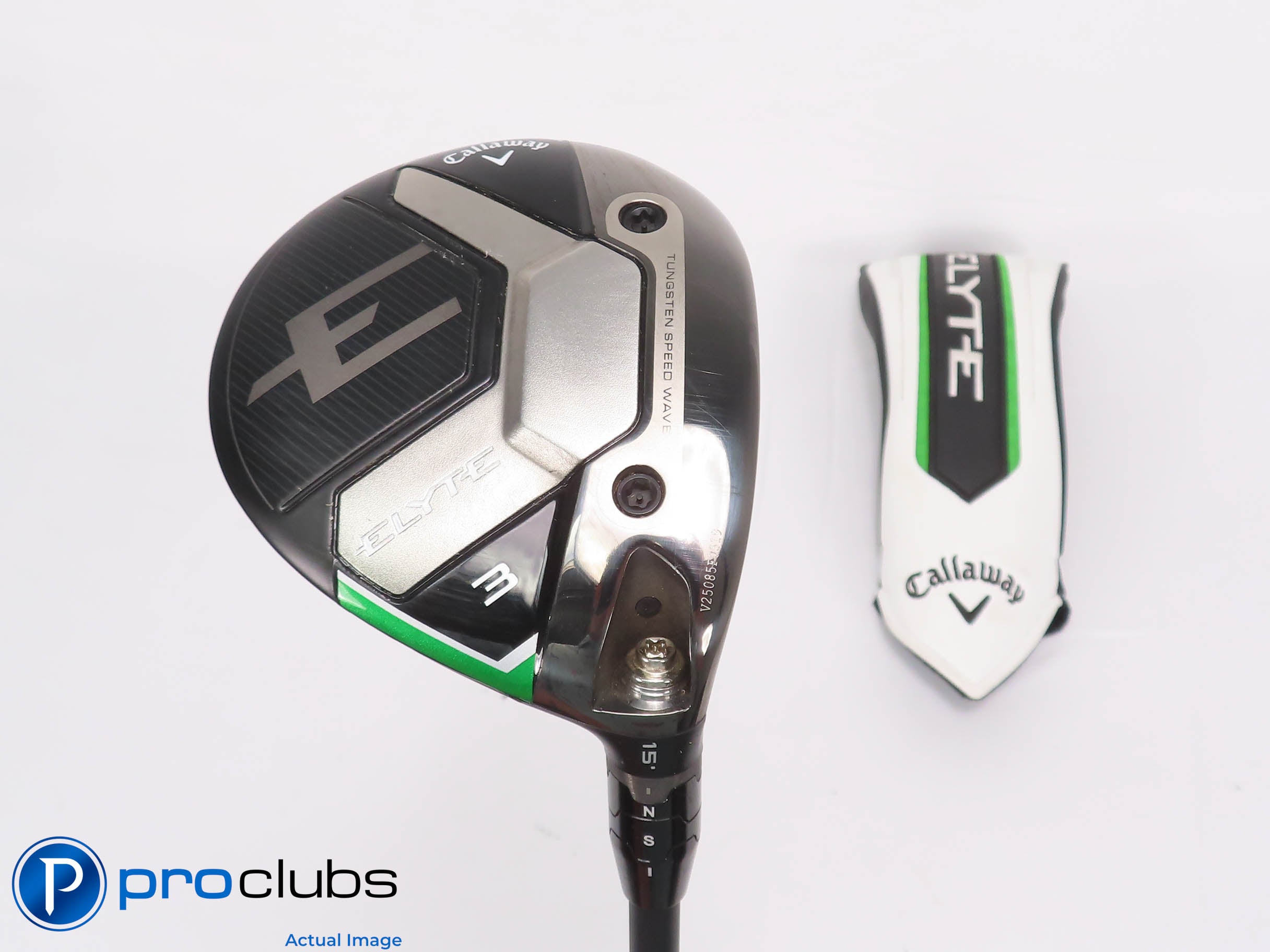 Excellent! Callaway ELYTE 15* 3 Wood w/ HC - Tensei 1K Blue 65g Stiff - 459849