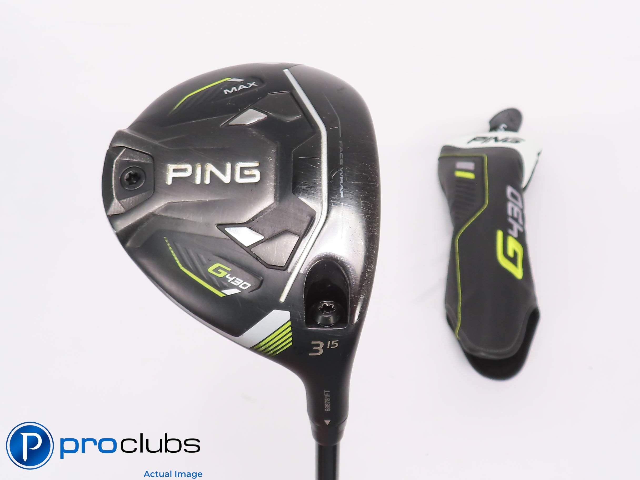 PING G430 MAX 15* 3 Wood w/ HC - Kai'li White 70g Stiff Flex - 460273