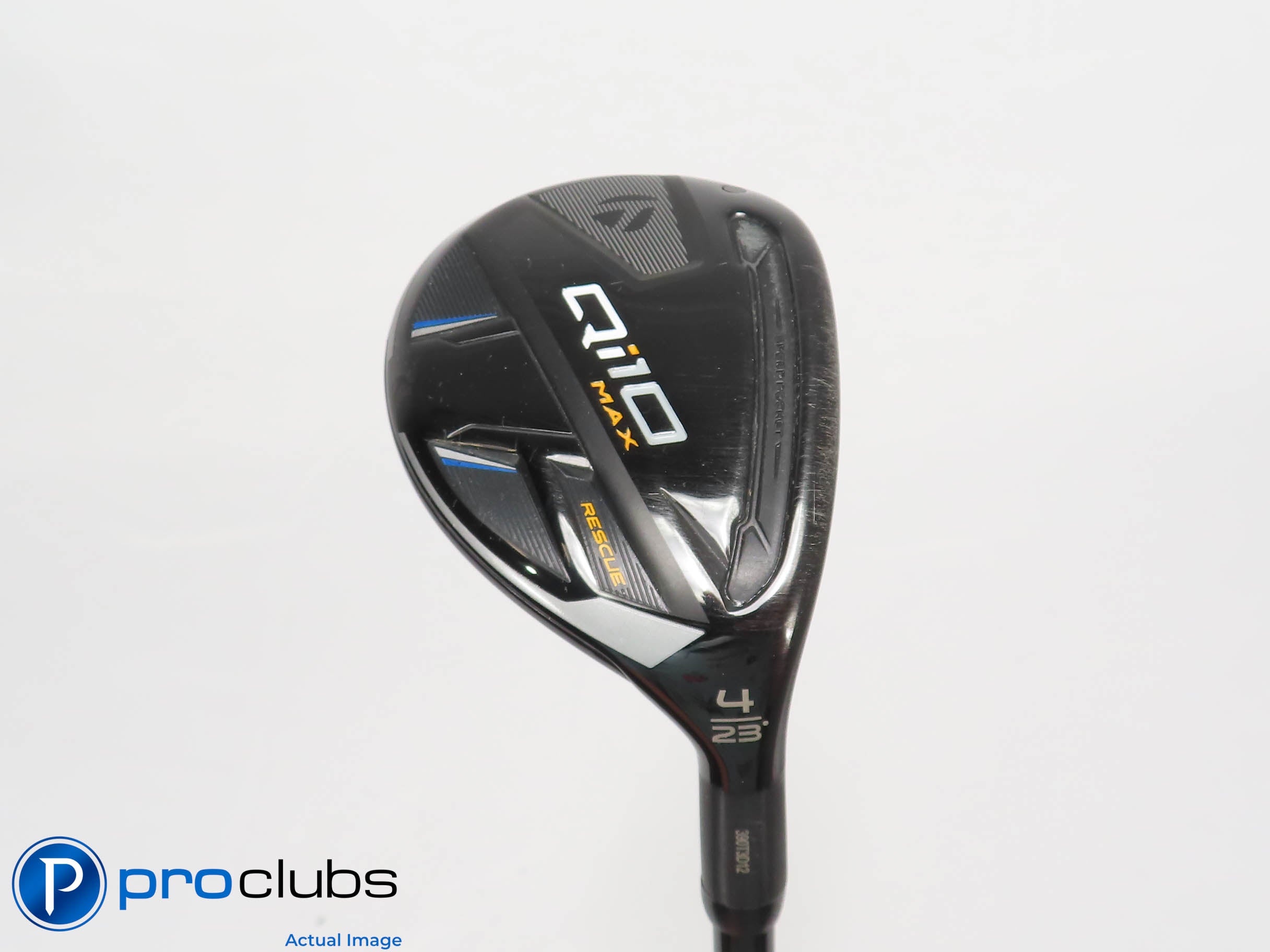 TaylorMade Qi10 MAX Rescue 23* 4 Hybrid - Tensei Blue AV 75g Stiff Flex - 459984