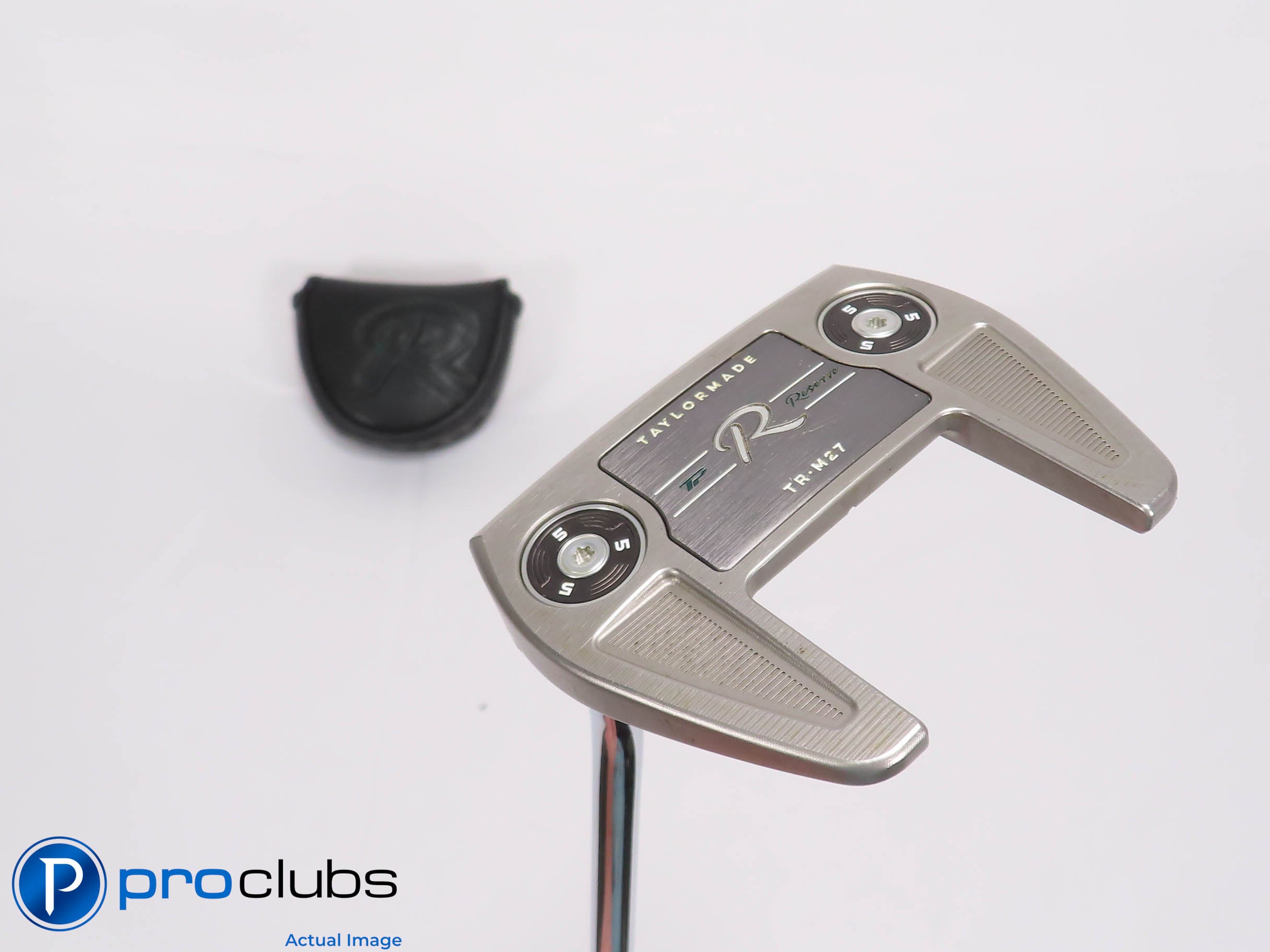 Excellent! Left Handed TaylorMade TP Reserve TR-M27 35" Putter w/Cover - 460241