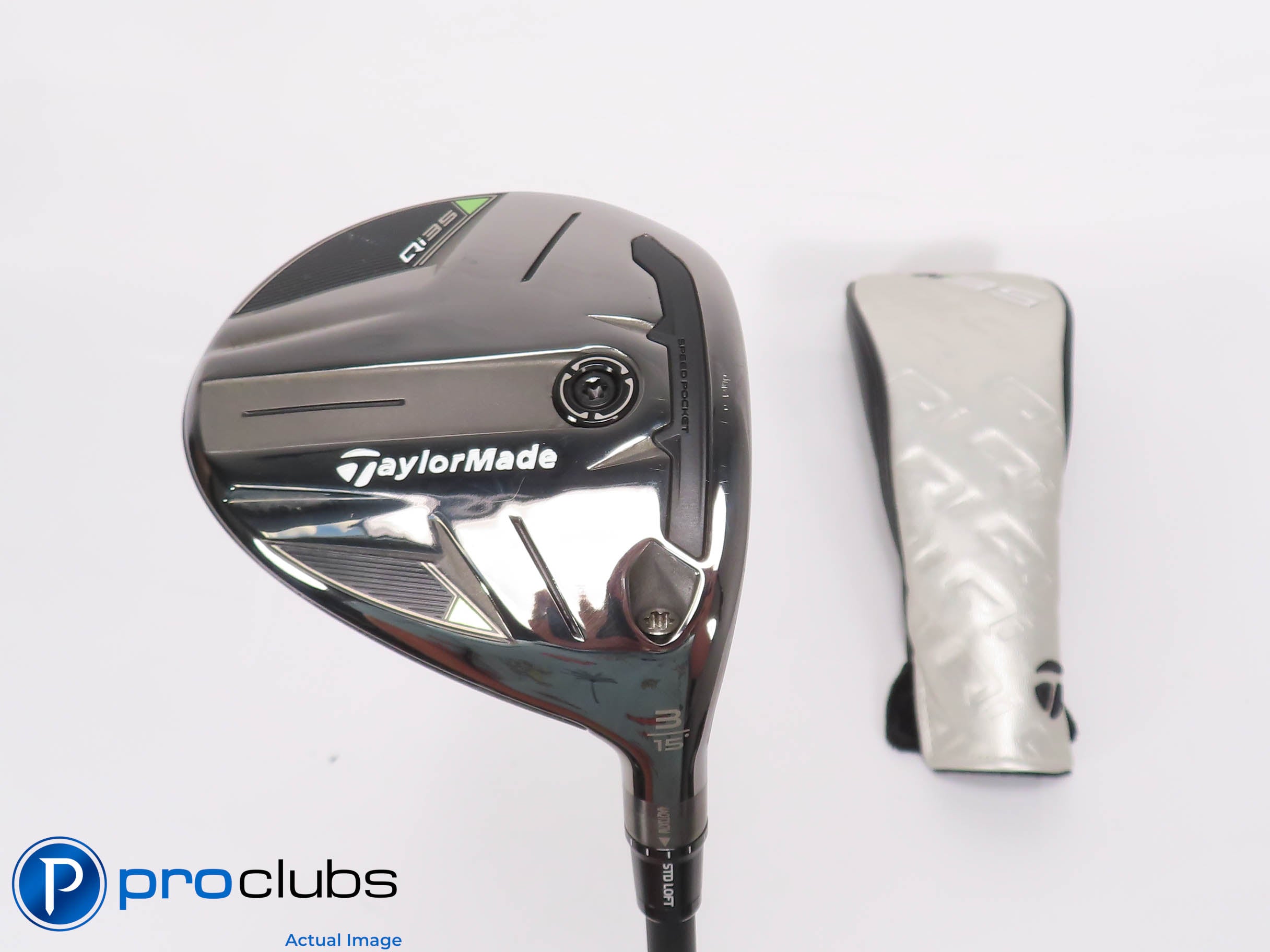 Mint! TaylorMade Qi35 15* 3 Wood w/HC - Kai'li Blue CB 60g Stiff - 460092