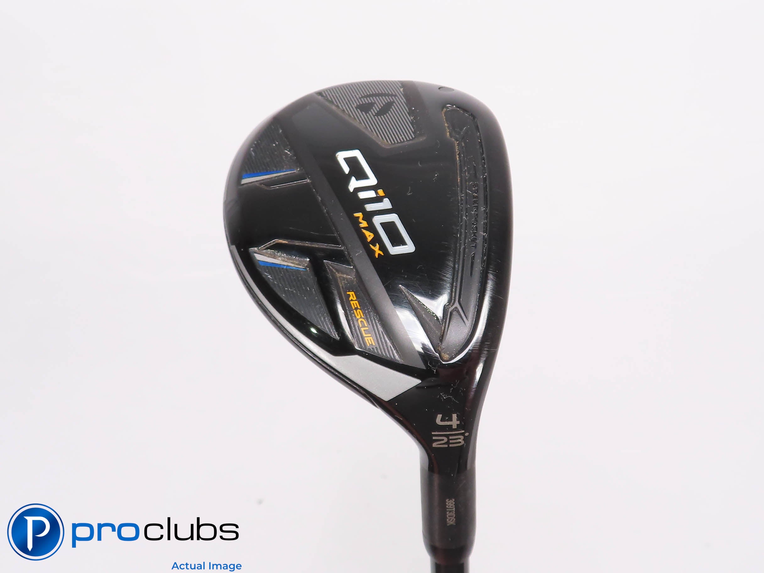 TaylorMade Qi10 MAX Rescue 23* 4 Hybrid - Tensei Blue AV 75 Stiff Flex - 459997