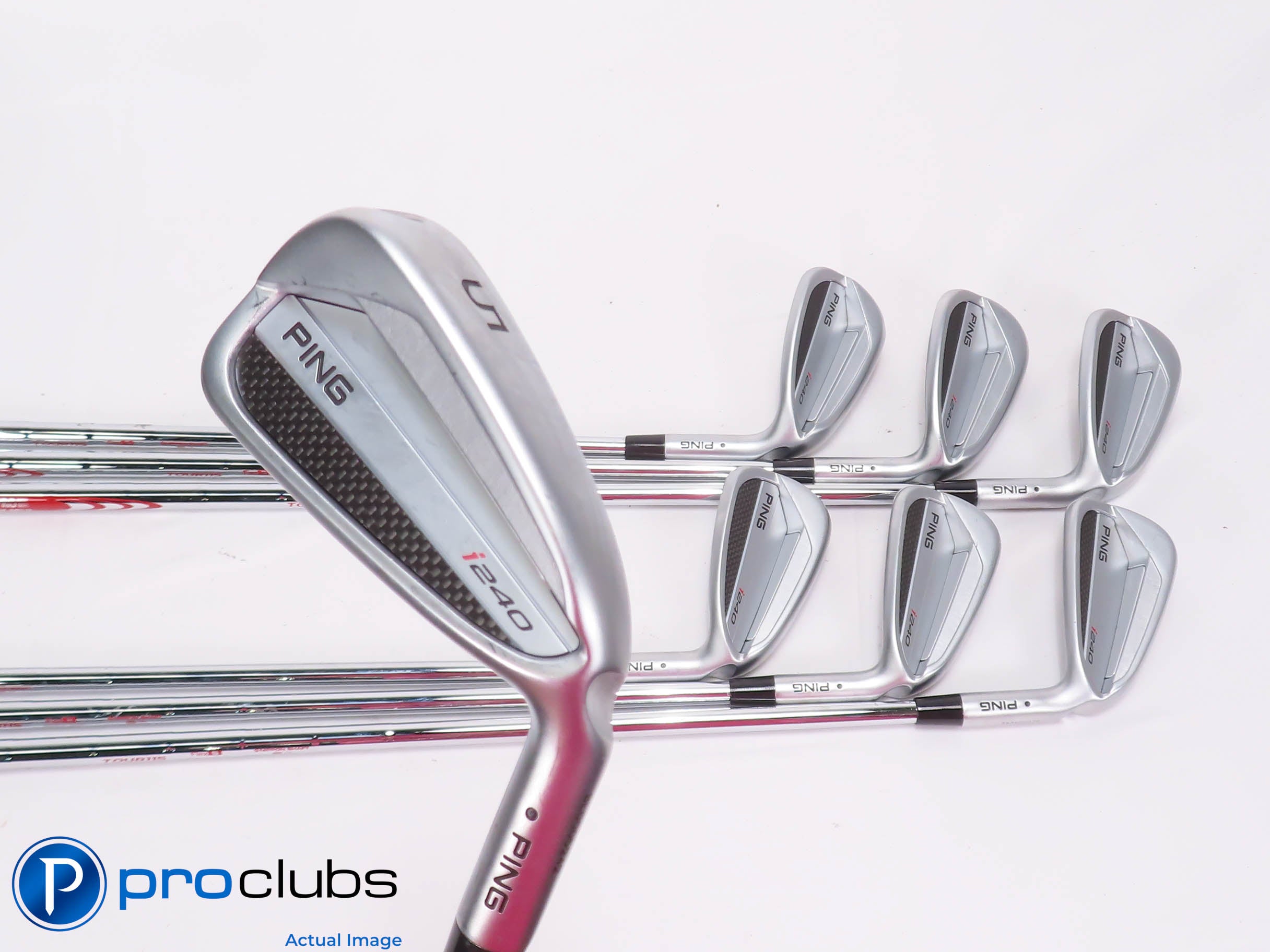 Nice Ping i240 5-PW,UW IRON SET Black Dot - Modus 115 Stiff Flex Steel 460699