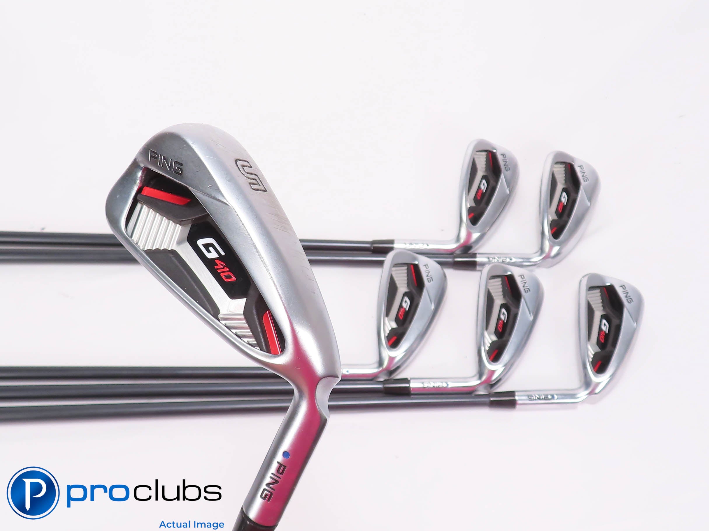 Ping G410 5-PW IRON SET Blue Dot - Alta CB Regular Flex Graphite +1/4" 459184