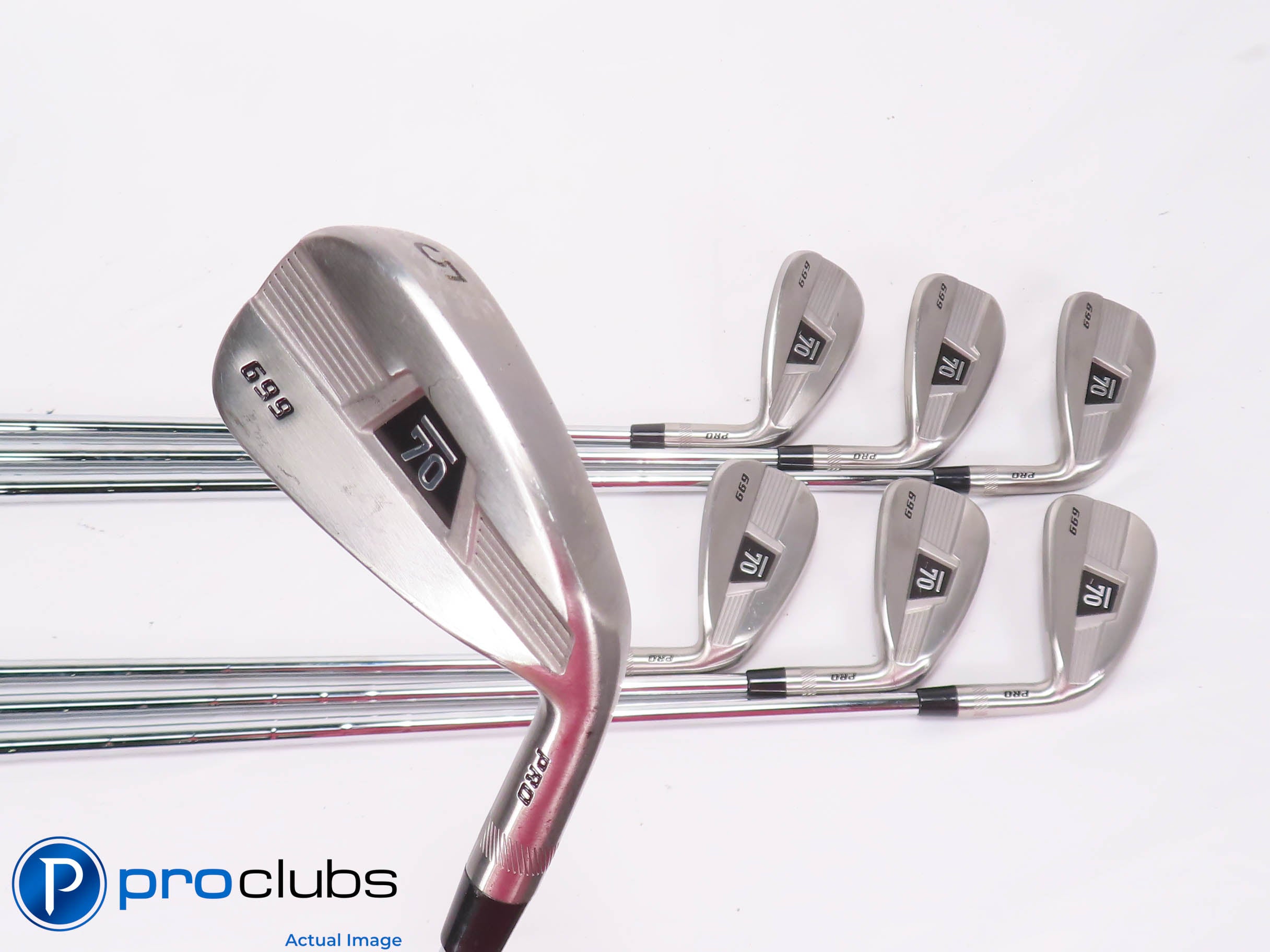 Nice SUB 70 699 PRO 5-PW,GW IRON SET -KBS Tour 120 Stiff Flex Steel +1/2" 459192