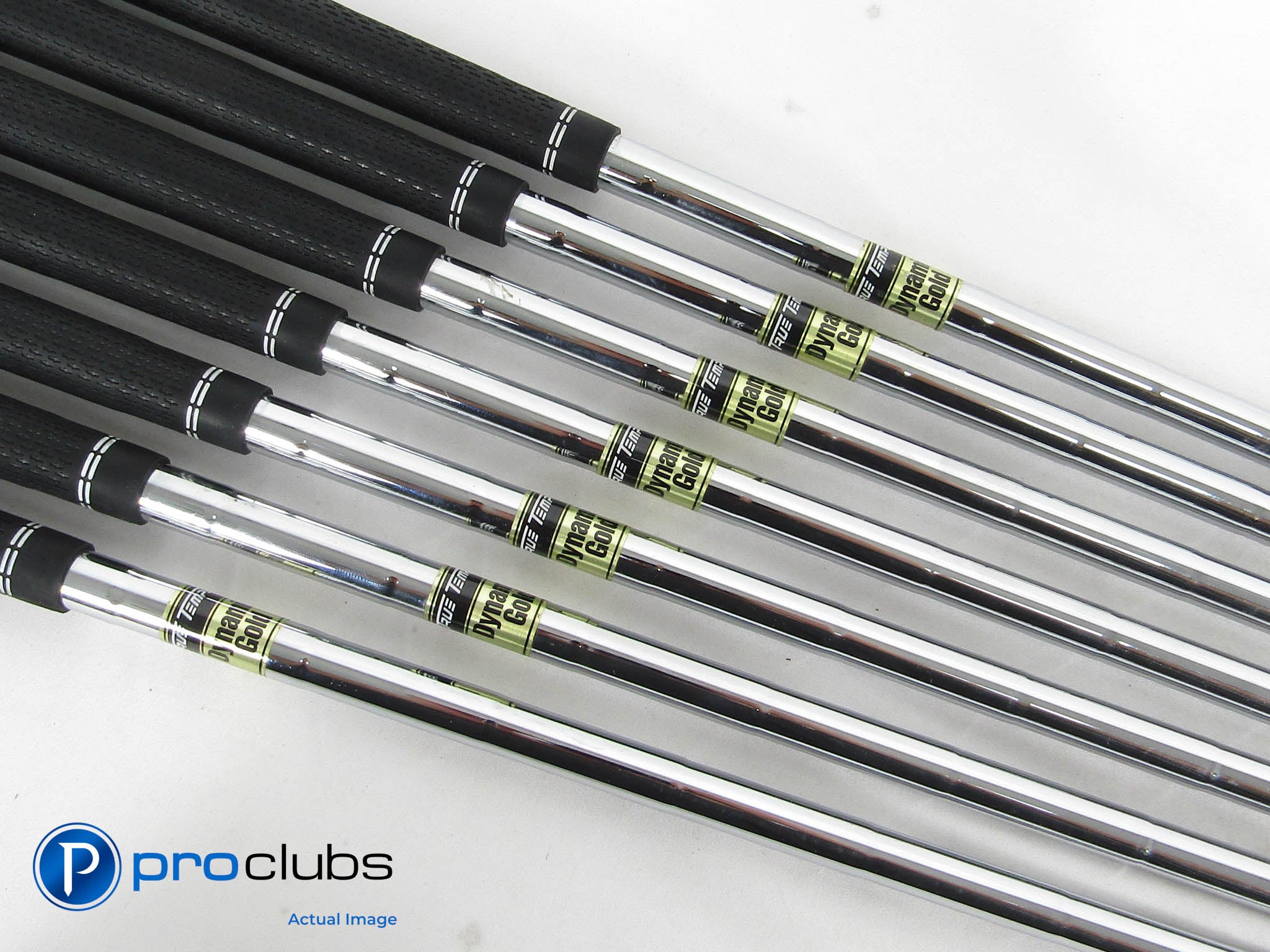 Dynamic Gold X100 X-Flex Steel Iron Shaft Set (4-PW) + 1/2" .355" Tip #458219