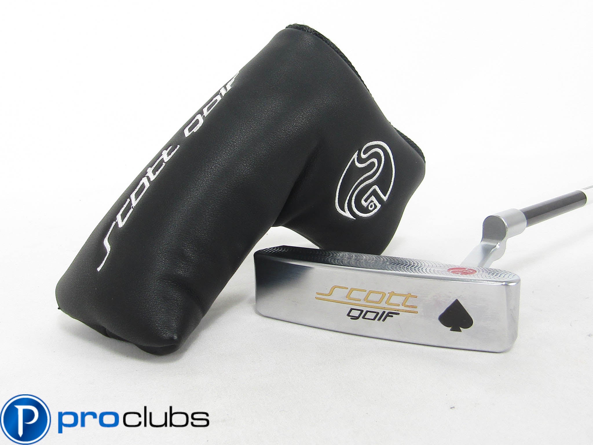 SCOTT GOLF SPADE PUTTER 34.5" KBS TOUR ONE STEP SHAFT w/ HEADCOVER #442876