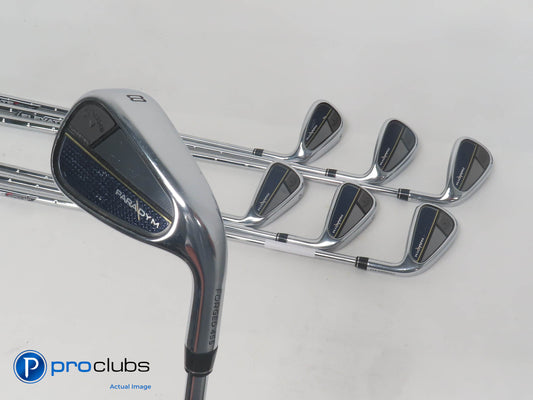 Nice Callaway PARADYM Forged 5-PW,AW IRON SET Elevate 95 Stiff Flex Steel 385589