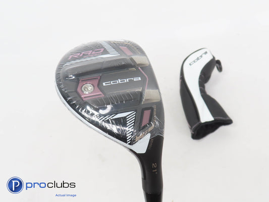 New! Ladies Cobra King RAD Speed 21* 4 Hybrid w/ HC - Recoil Ladies Flex 362598