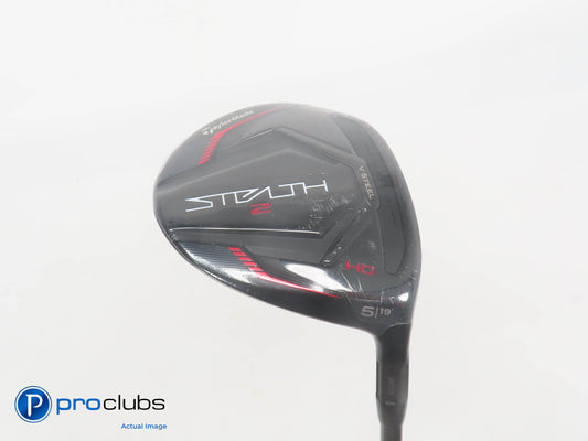 New! TaylorMade Stealth HD 2 19* 5 Wood - Mitsubishi C6 Red Senior Flex - 383397