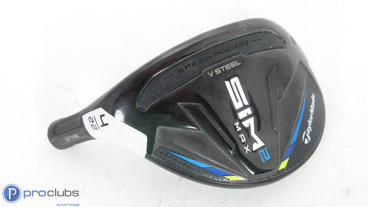 Nice! Left Handed TaylorMade SIM-2 Max Rescue 22* 4 Hybrid -Head Only- LH 297951