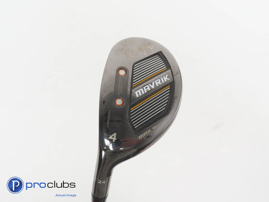 Left Handed Callaway Mavrik Max W-L 24* 4 Hybrid Helium 40LL I Ladies 270331