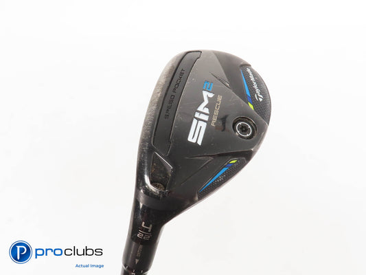 Left Handed TaylorMade SIM2 Rescue 22* 4 Hybrid - Tensei AV Raw Blue Reg 320964