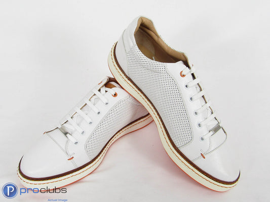 New! Royal Allbartross Men's "The Club Forato" White Golf Shoes Size 9 - 420822