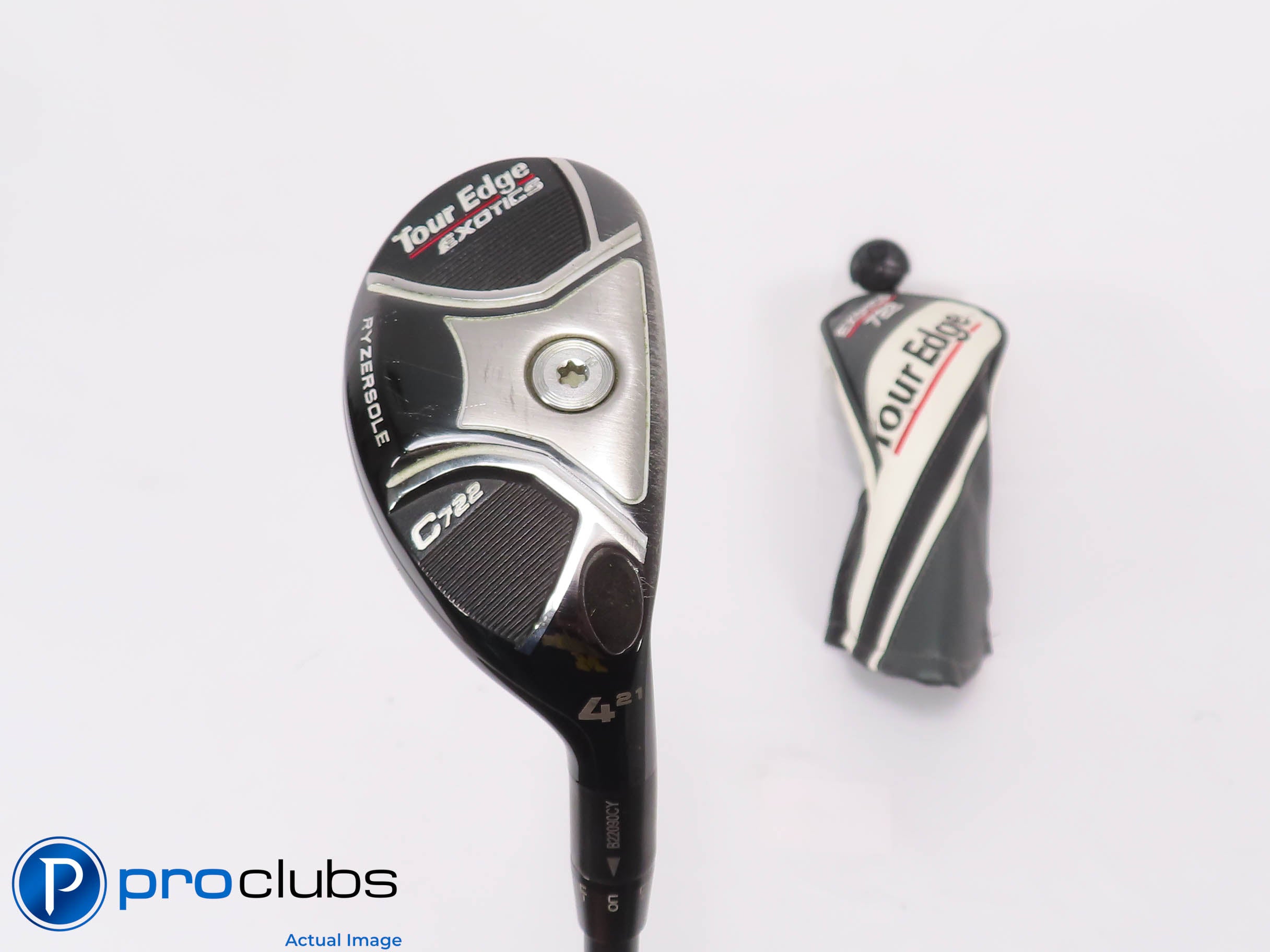 Tour Edge Exotics C722 21* 4 HYBRID w/Cover - KBS PGI 70 Regular+ Flex 462390