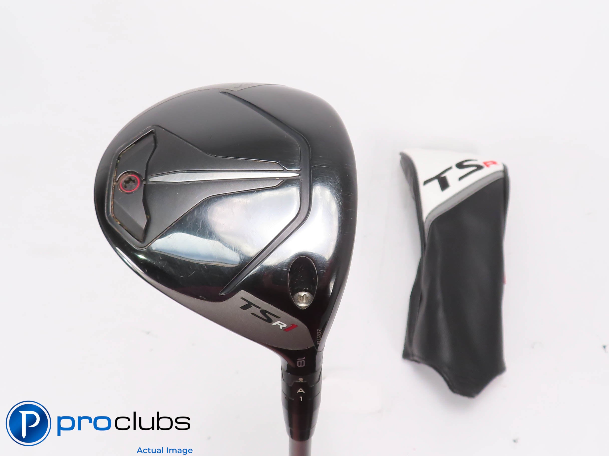 Nice Titleist TSR1 18* 5 WOOD w/Cover - Mitsubishi MMT 40 Regular Flex 463595