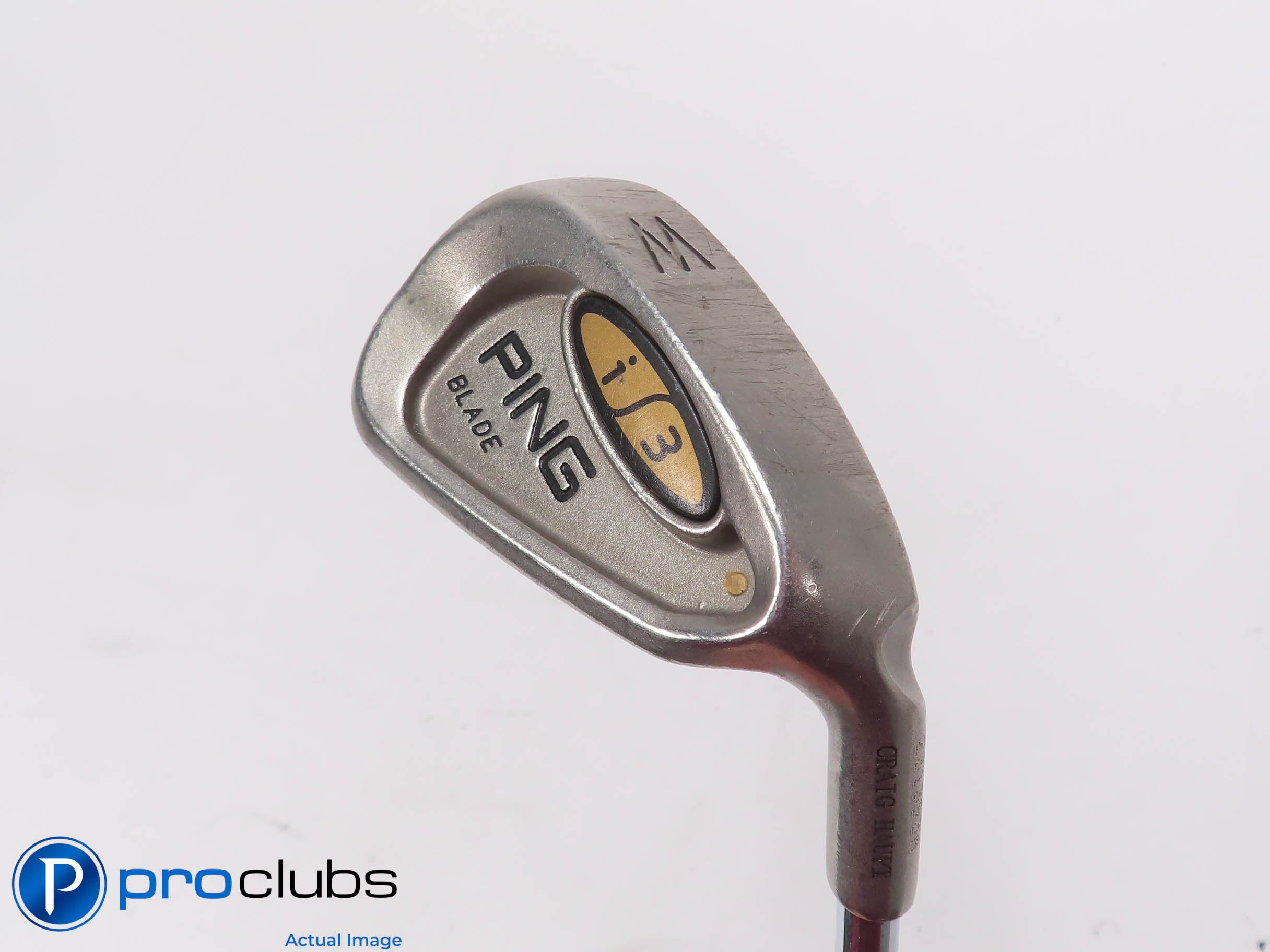Ping i3 Blade Pitching Wedge Gold Dot - Ping Cushin JZ Regular Flex - 463698