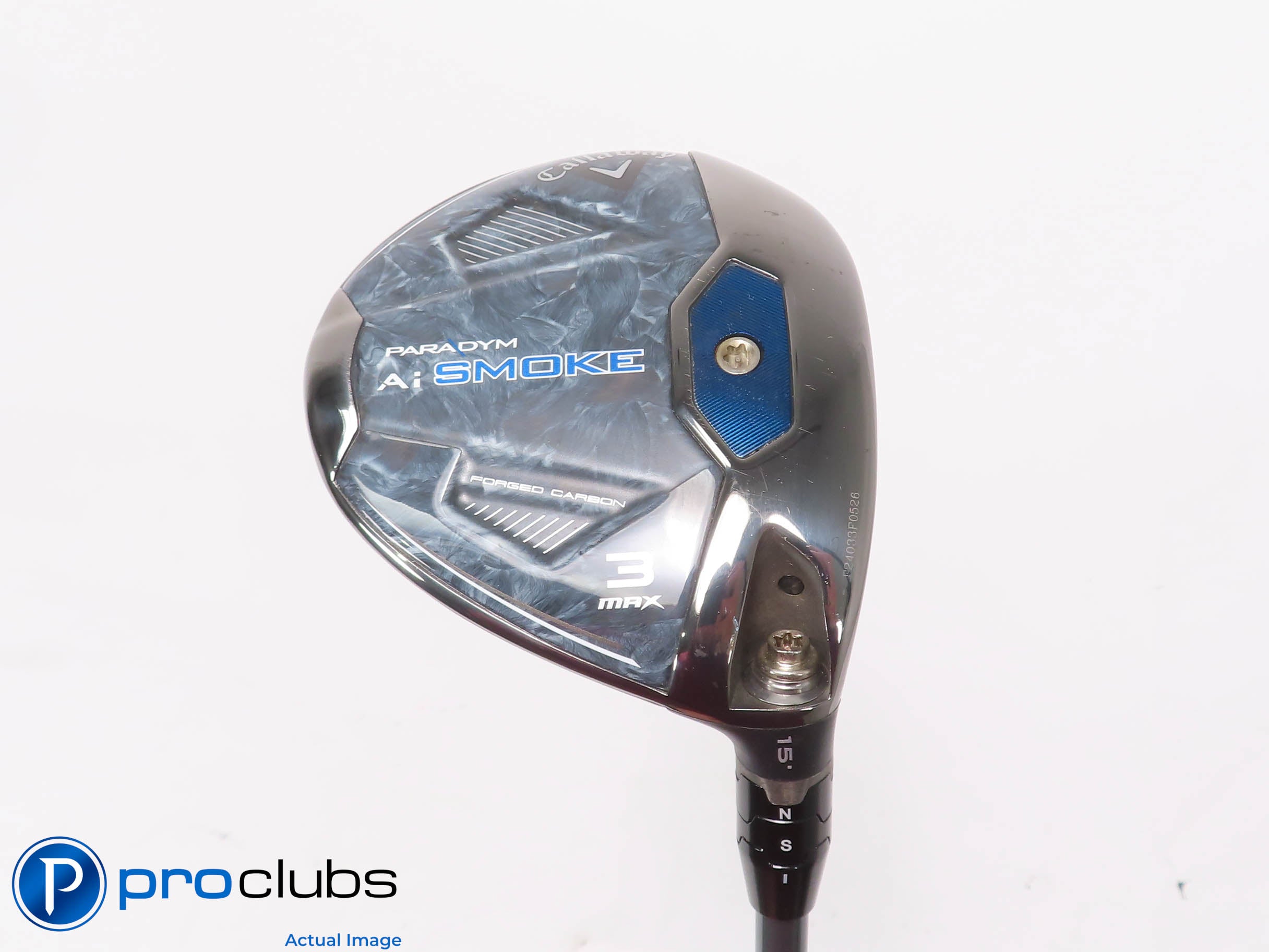 Callaway Ai Smoke MAX 15* 3 Wood - Denali Blue 60g 5.5 Regular Flex -
