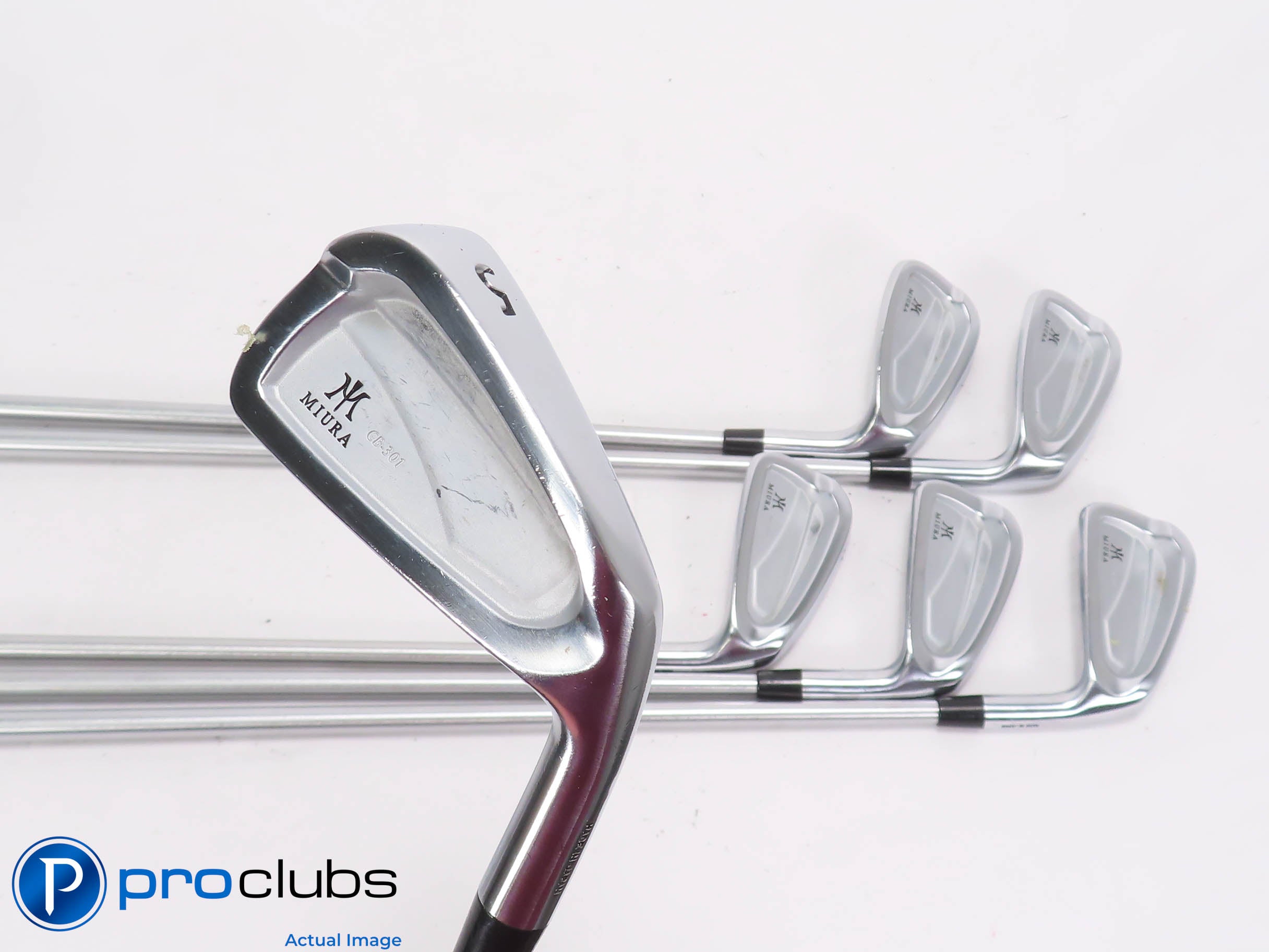 Nice MIURA CB-301 5-PW IRON SET - KBS CTaper 130 X-Flex Steel +1/2" 463498