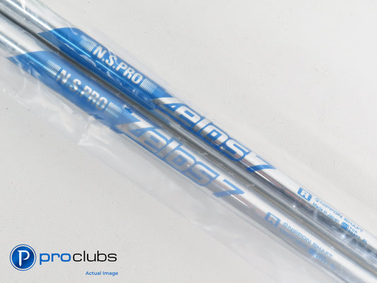 (2) NEW NIPPON ZELOS 7 Regular Flex 37" 6 Iron Shafts .370" #375423